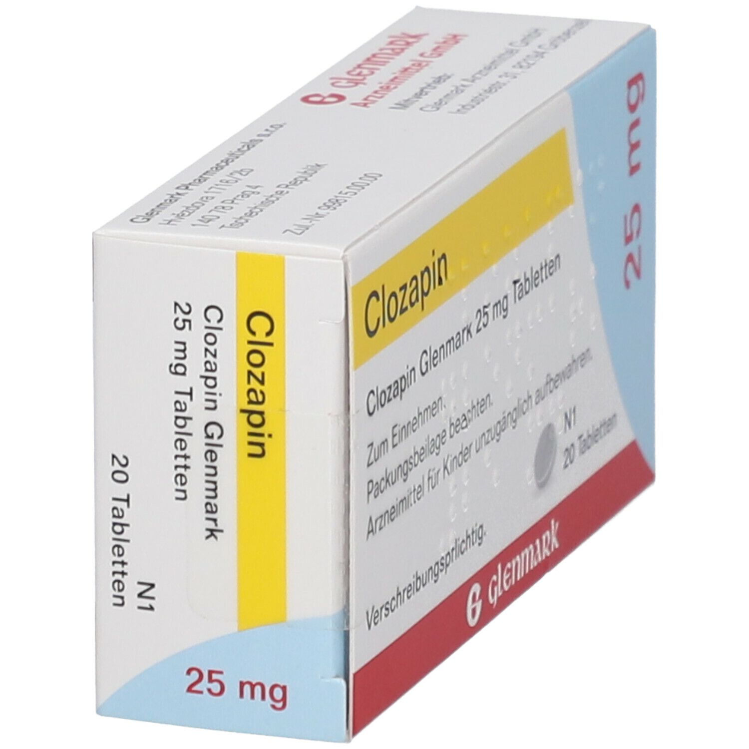 Clozapin Glenmark 25 mg Tabletten 20 St