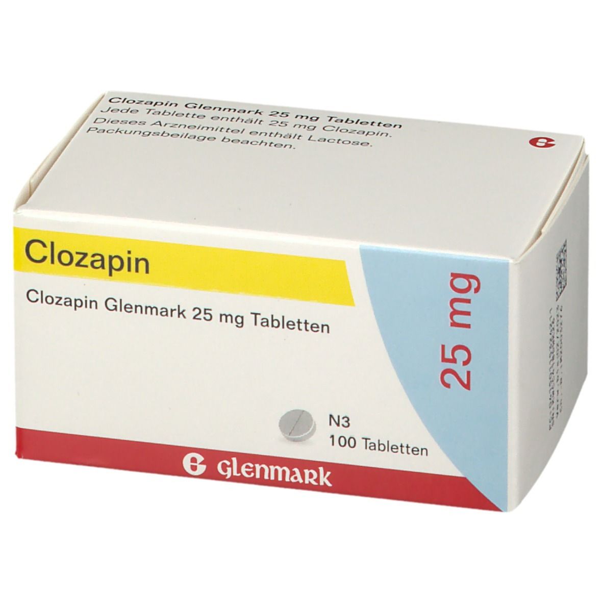 Clozapin Glenmark 25 mg