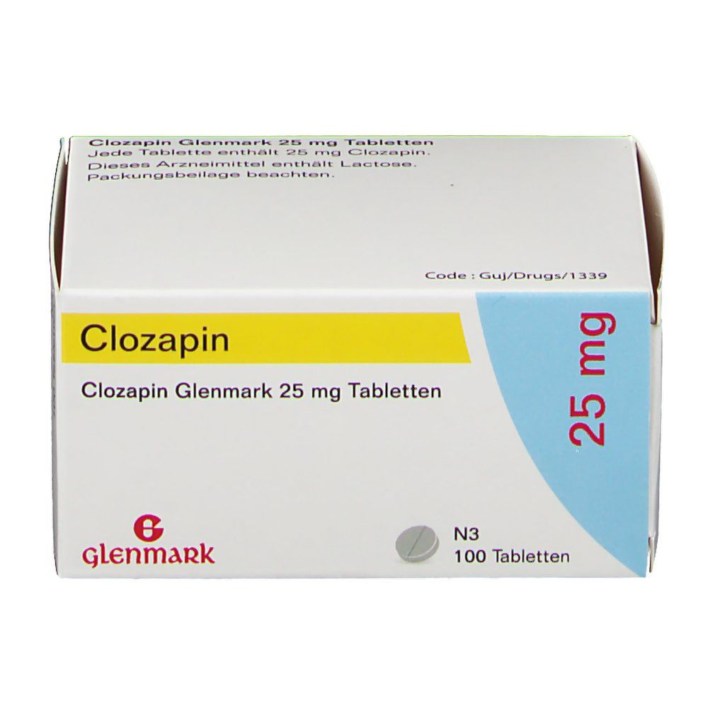 Clozapin Glenmark 25 mg