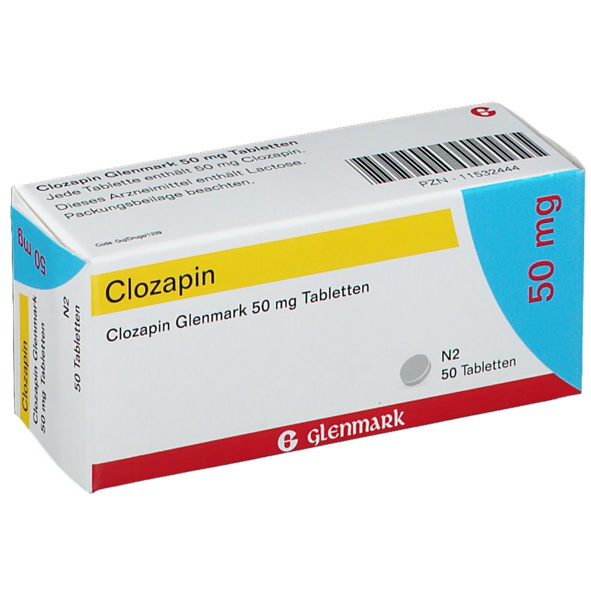 Clozapin Glenmark 50 mg