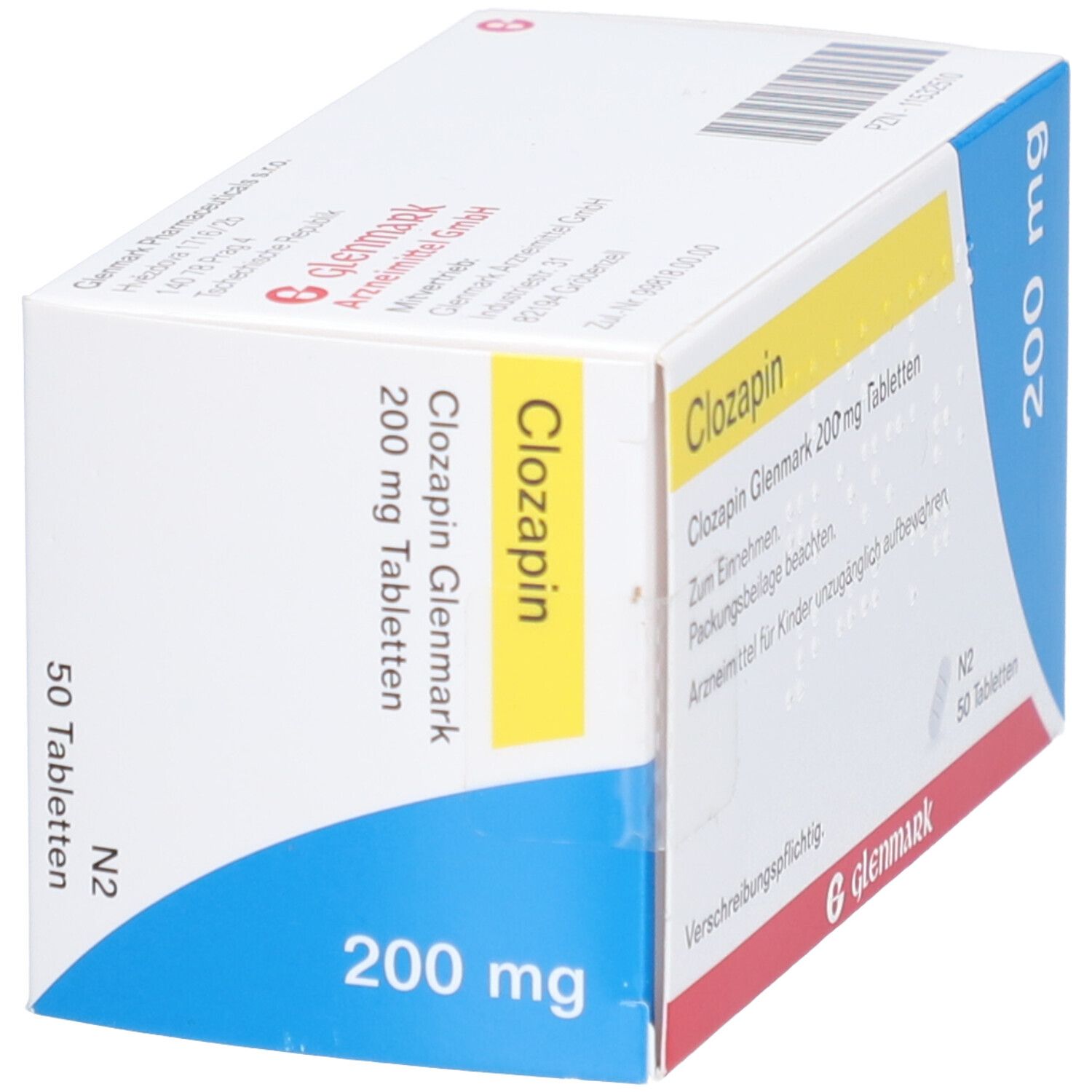 Clozapin Glenmark 200 mg Tabletten 50 St