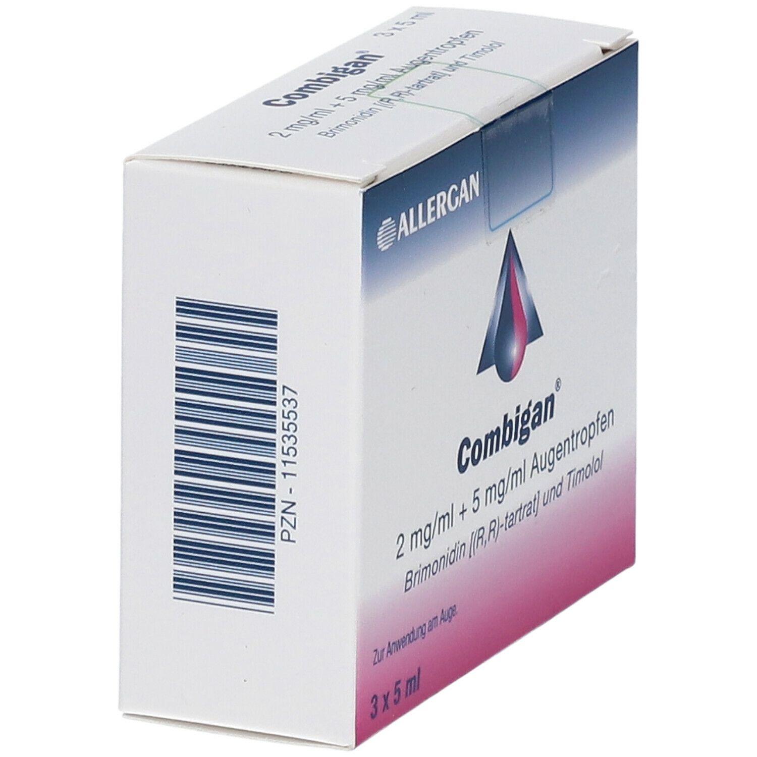 Combigan 2 mg/ml + 5 Augentropfen 3x5 ml