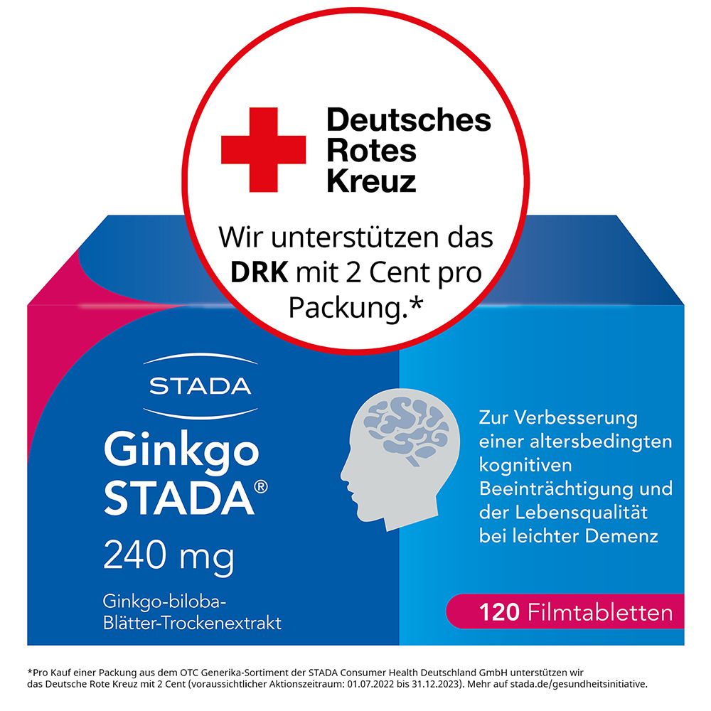 Ginkgo Biloba STADA® 240 mg bei Gedächtnis- und Konzentrationsstörungen