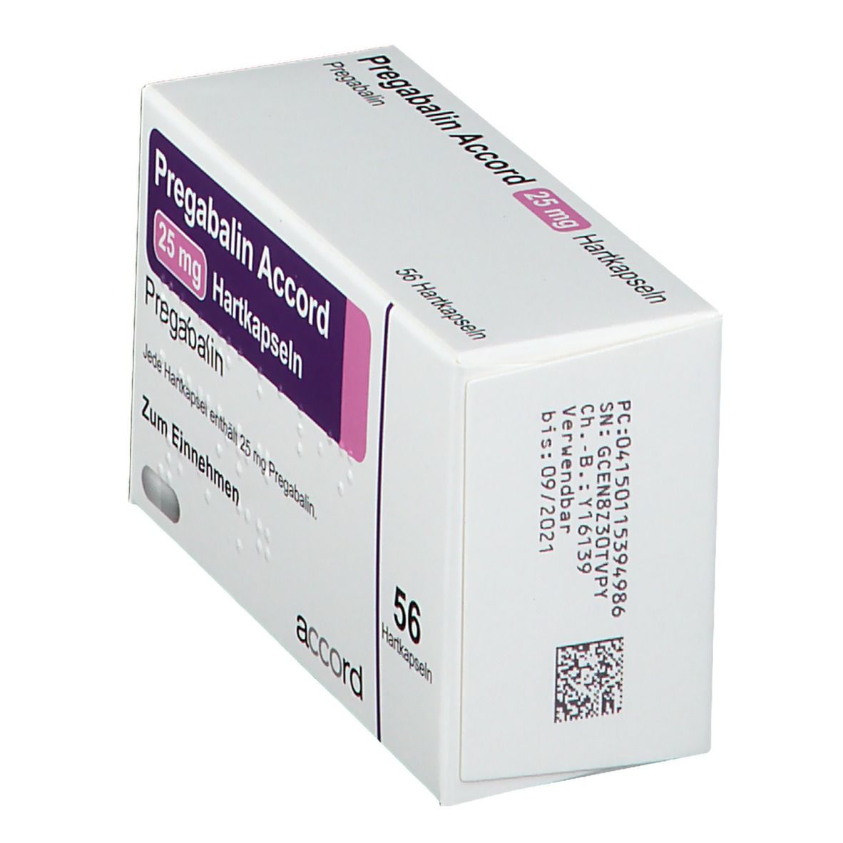 PREGABALIN Accord 25 mg Hartkapseln
