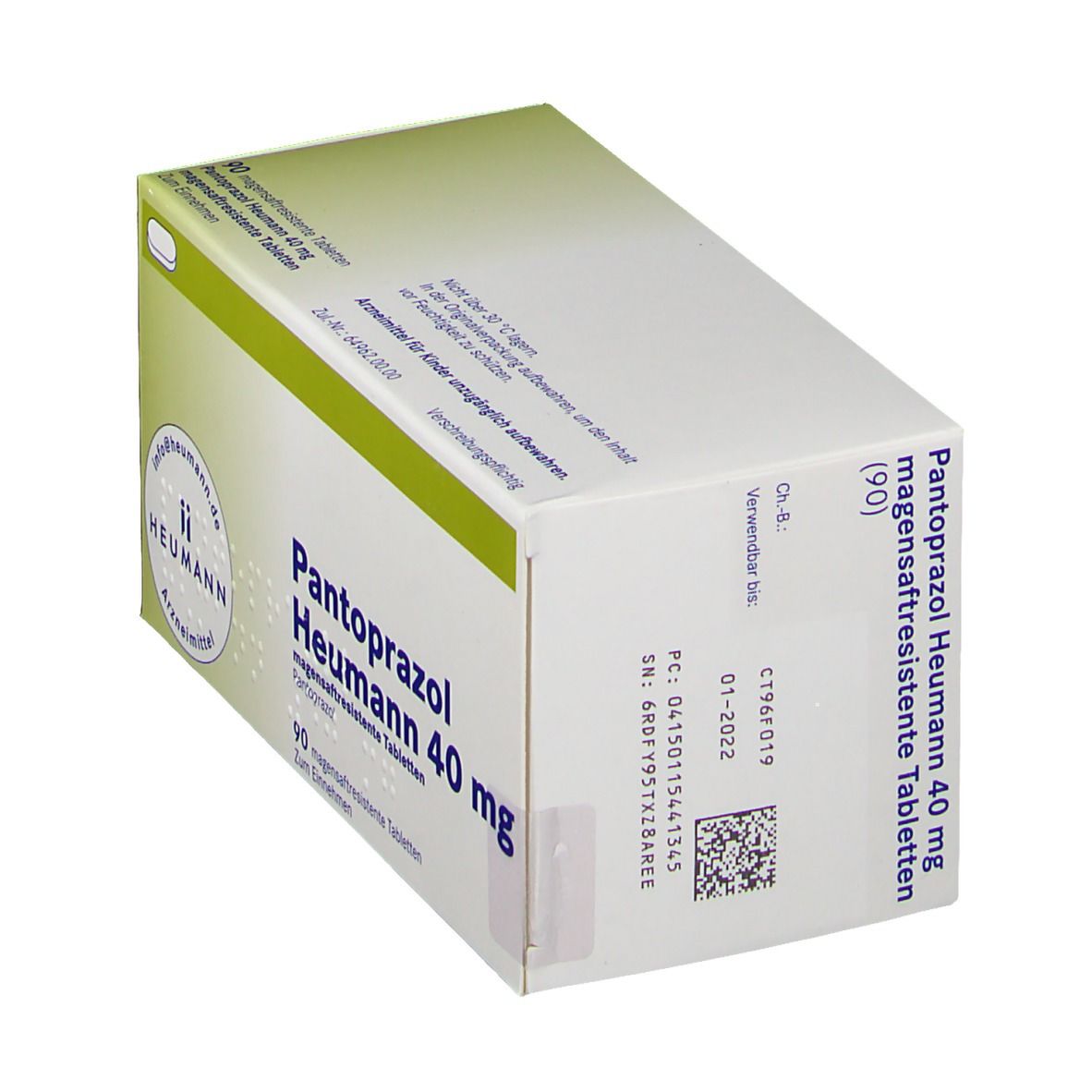 Pantoprazol Heumann 40 mg magensaftres.Tabletten 90 St Tabletten magensaftresistent