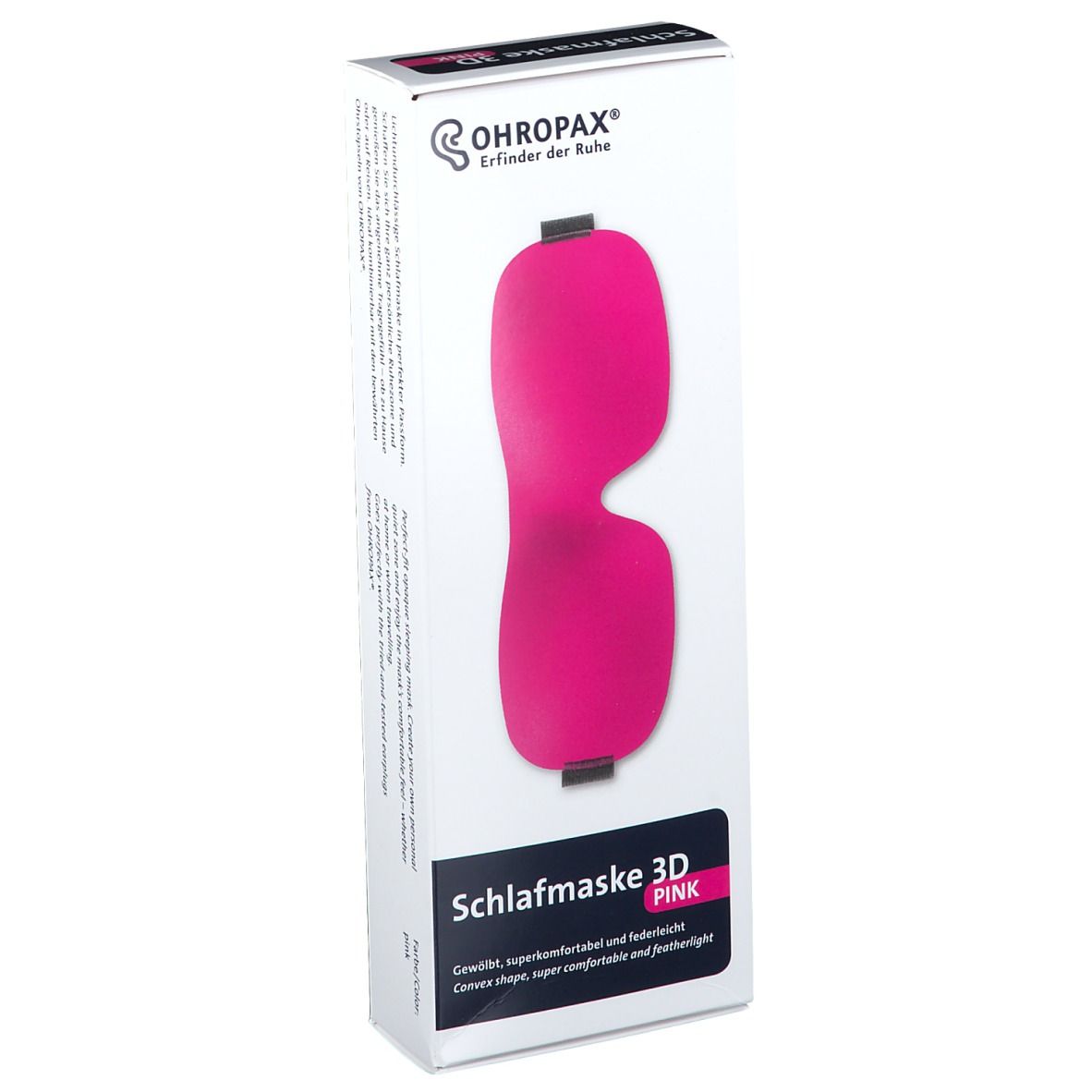 Ohropax Schlafmaske 3D pink