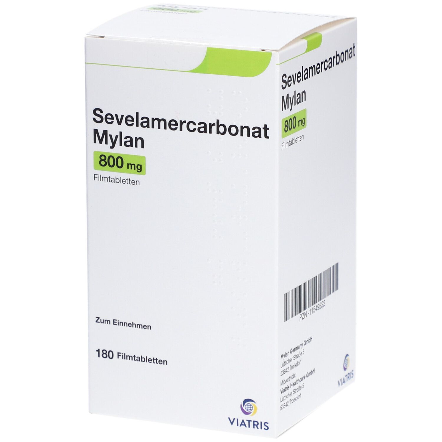 Sevelamercarbonat Mylan 800 mg