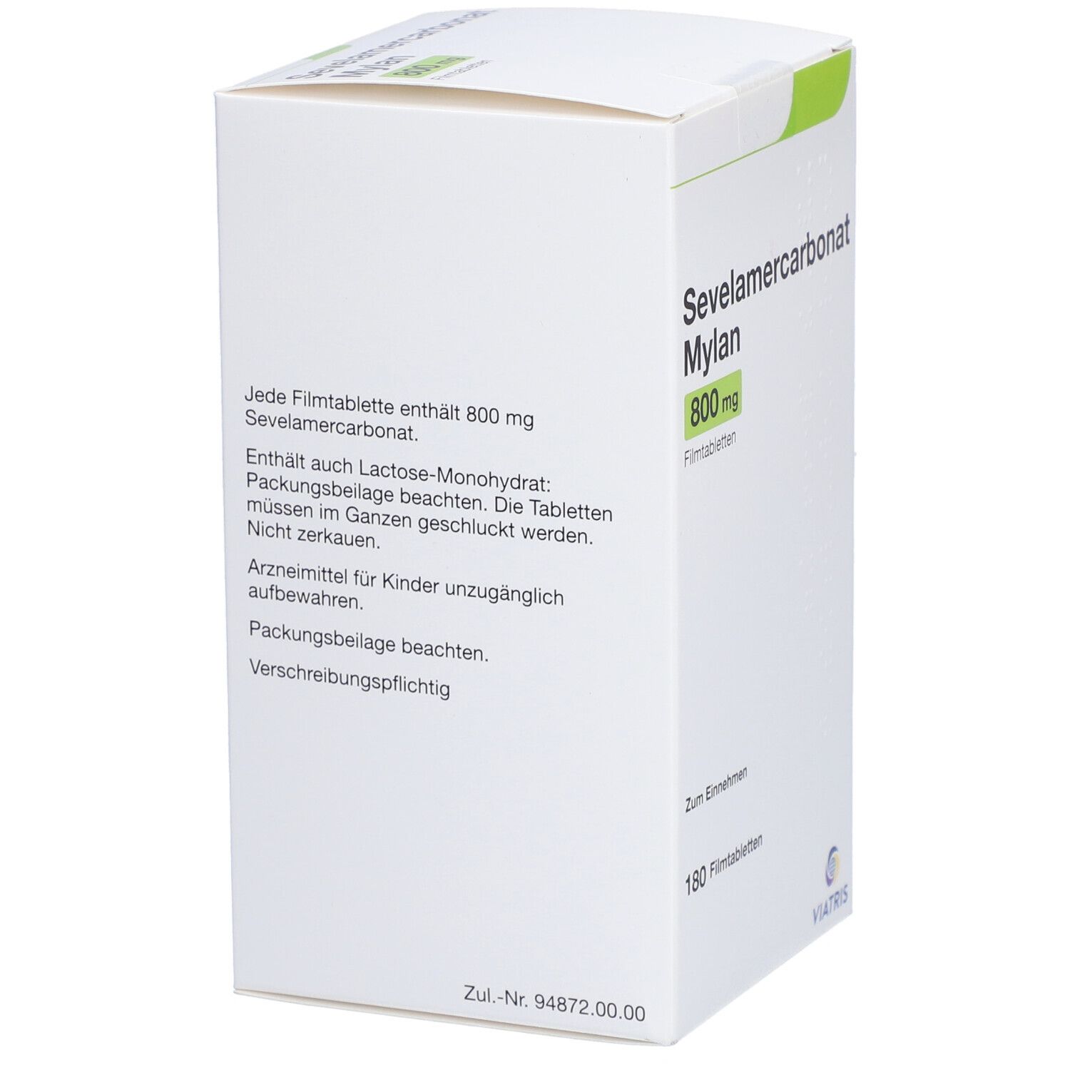 Sevelamercarbonat Mylan 800 mg
