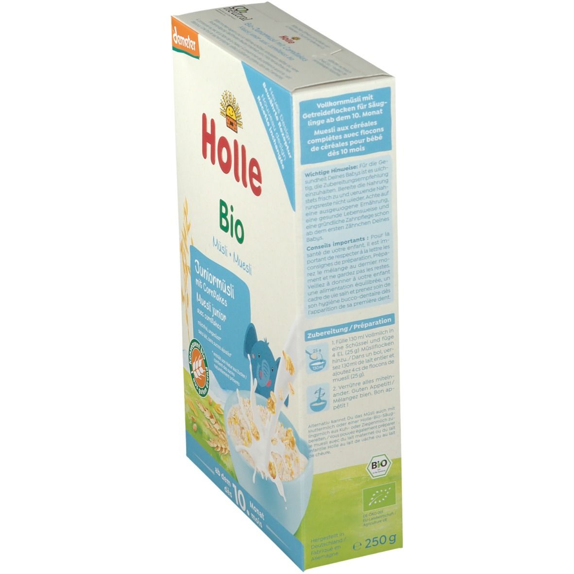 Holle Bio Juniormüsli Mehrkorn mit Cornflakes ab dem 10. Monat