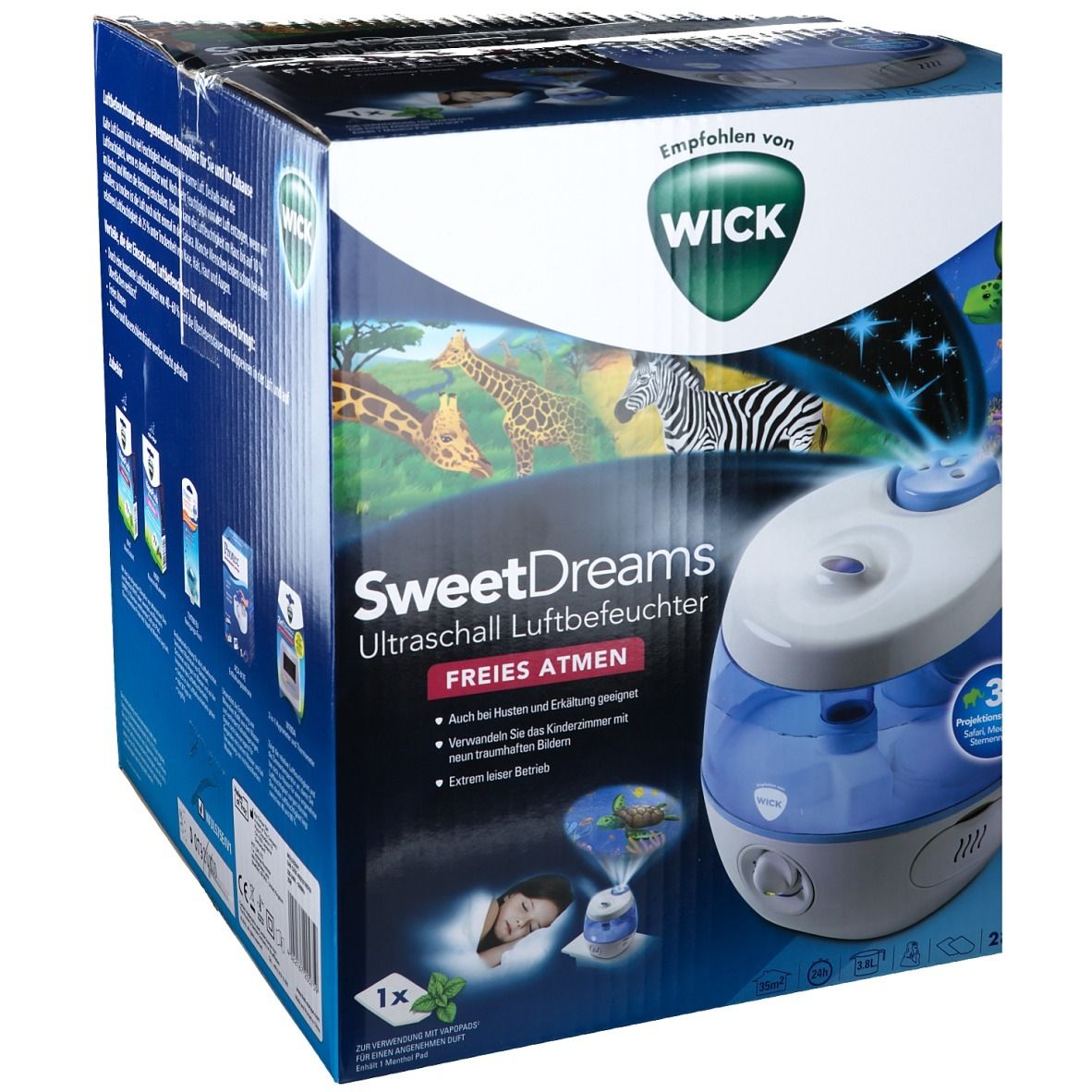 WICK SweetDreams 2-in-1 Ultraschall Luftbefeuchter