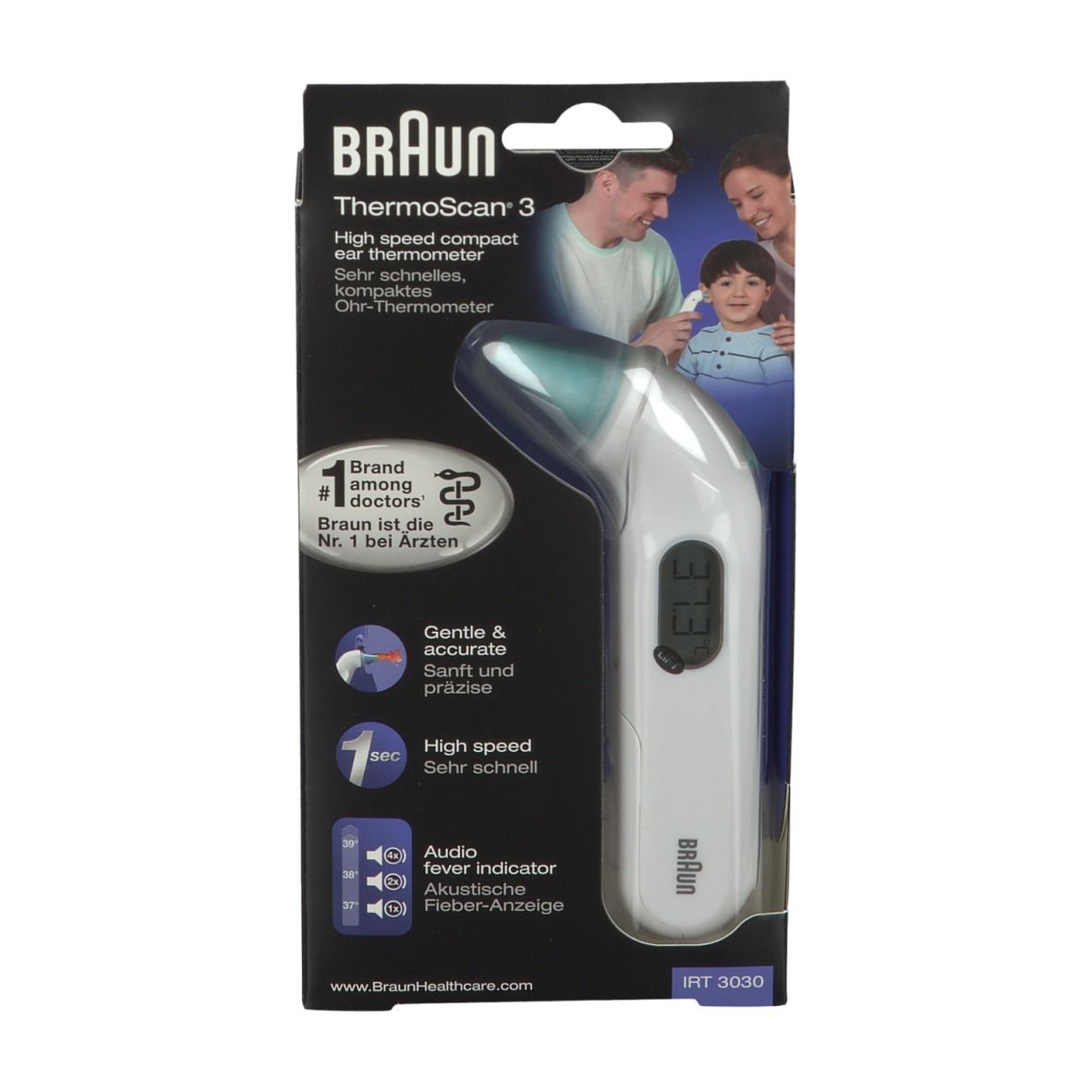 Braun ThermoScan® 3 Ohr-Kompaktthermometer