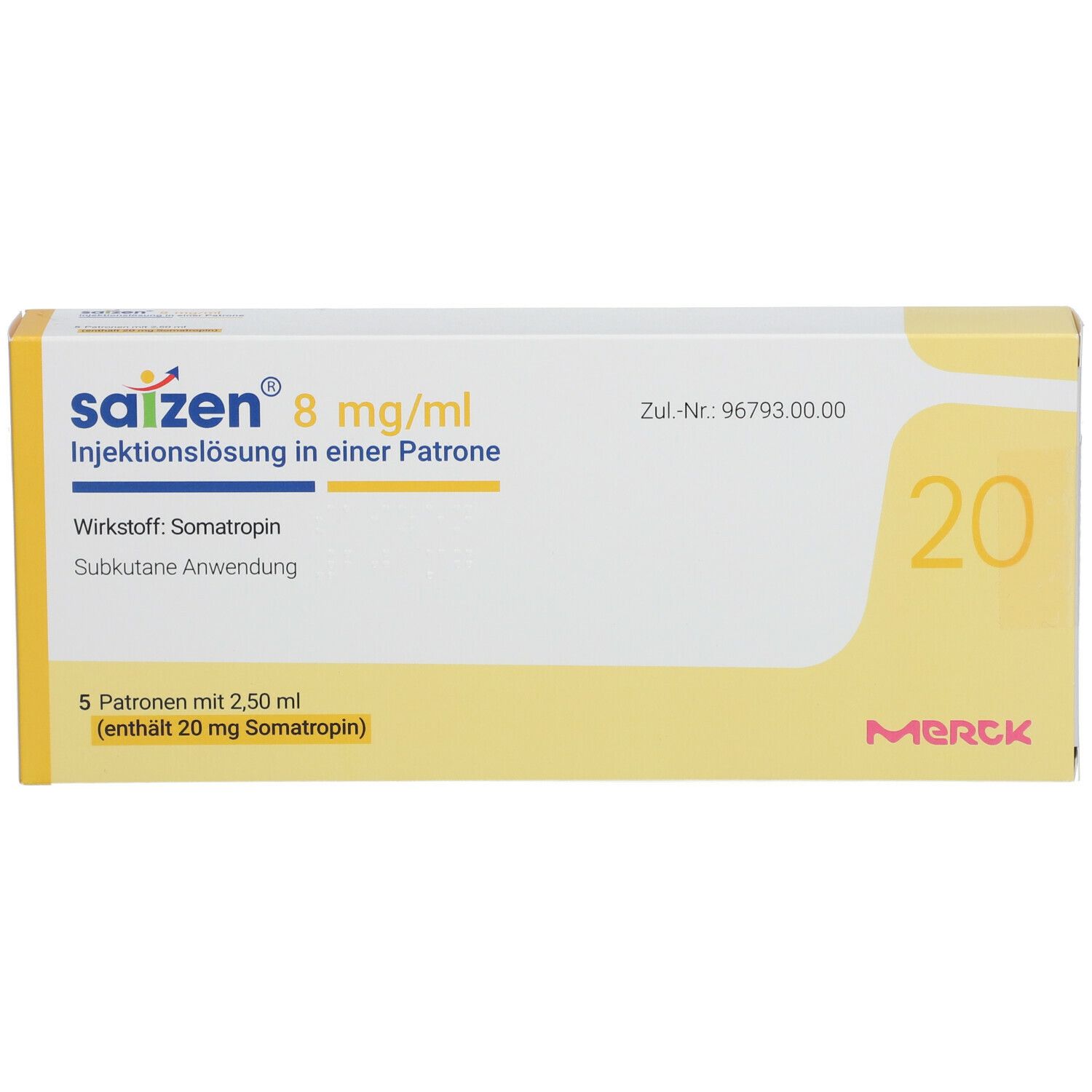 Saizen® 20Mg 8Mg/Ml