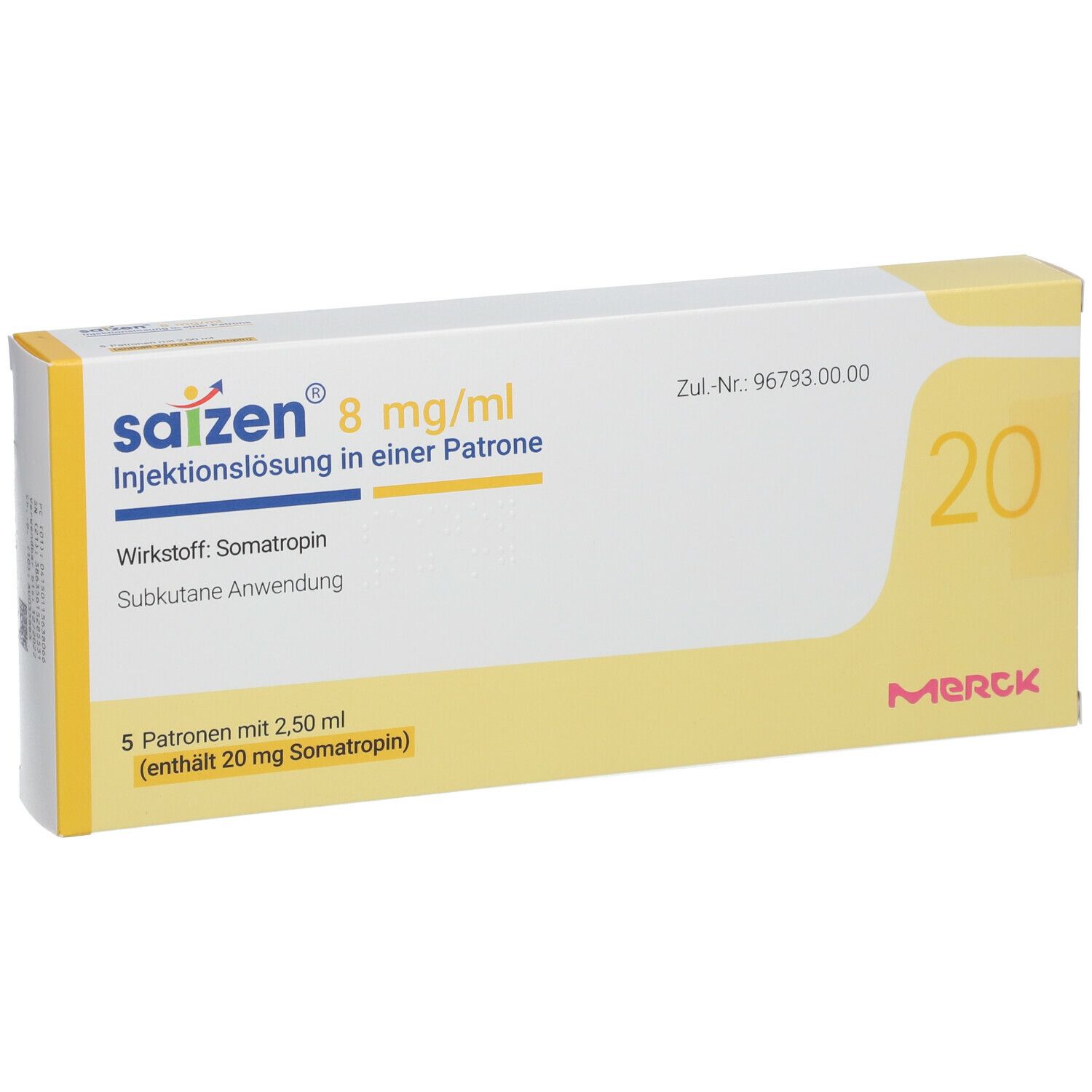 Saizen® 20Mg 8Mg/Ml