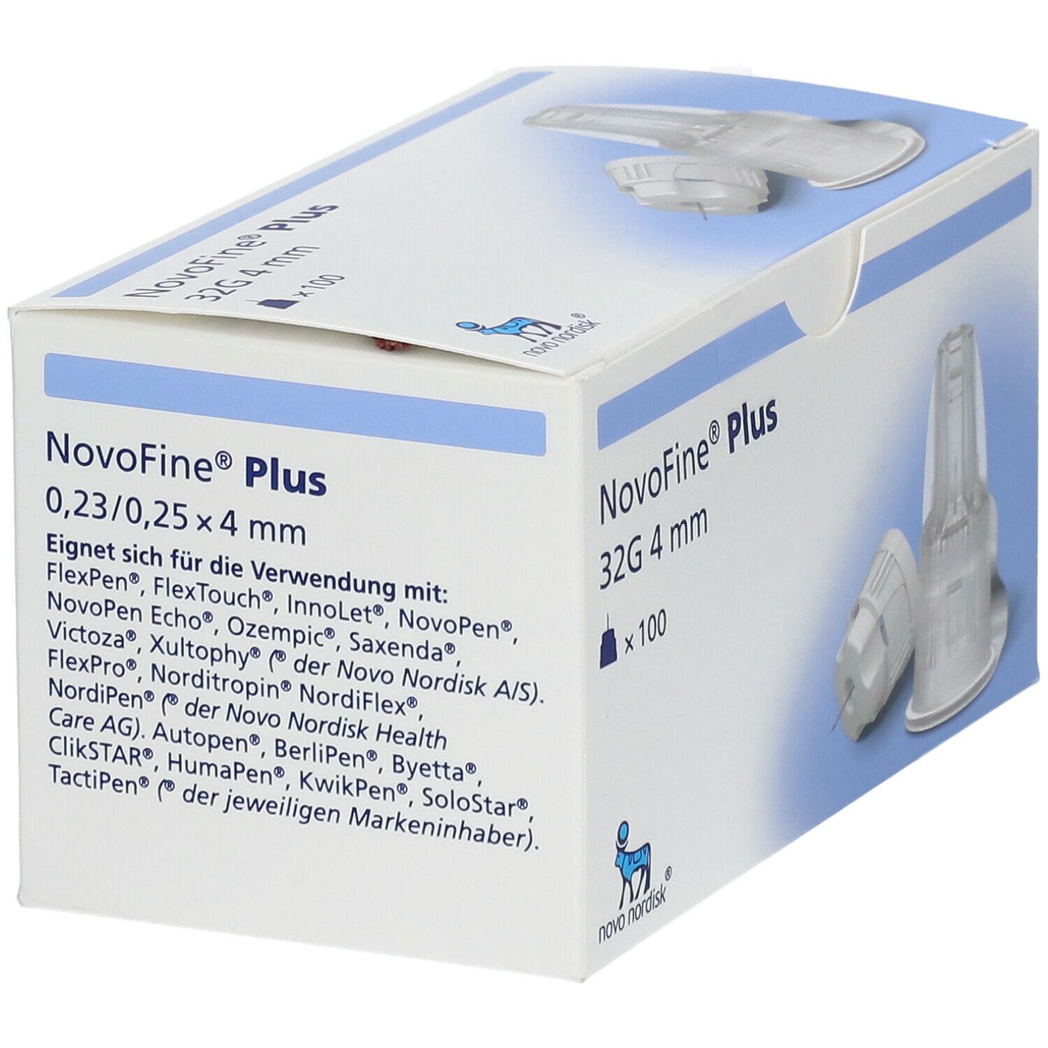 Buy online Novofine Plus Injektionsnadeln 4mm 32g 100 Stück at