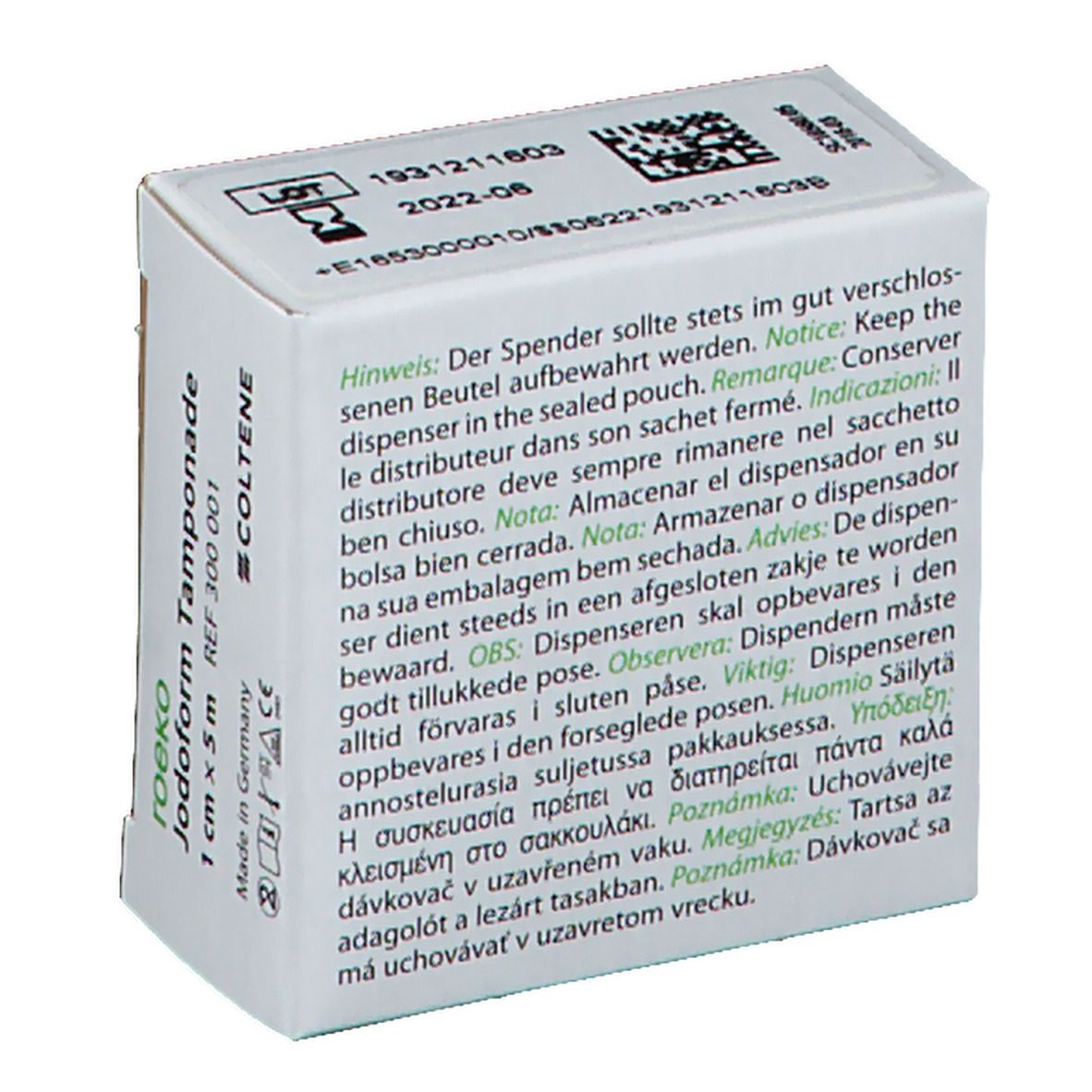 Jodoform Tamponade 1 cm x 5 m