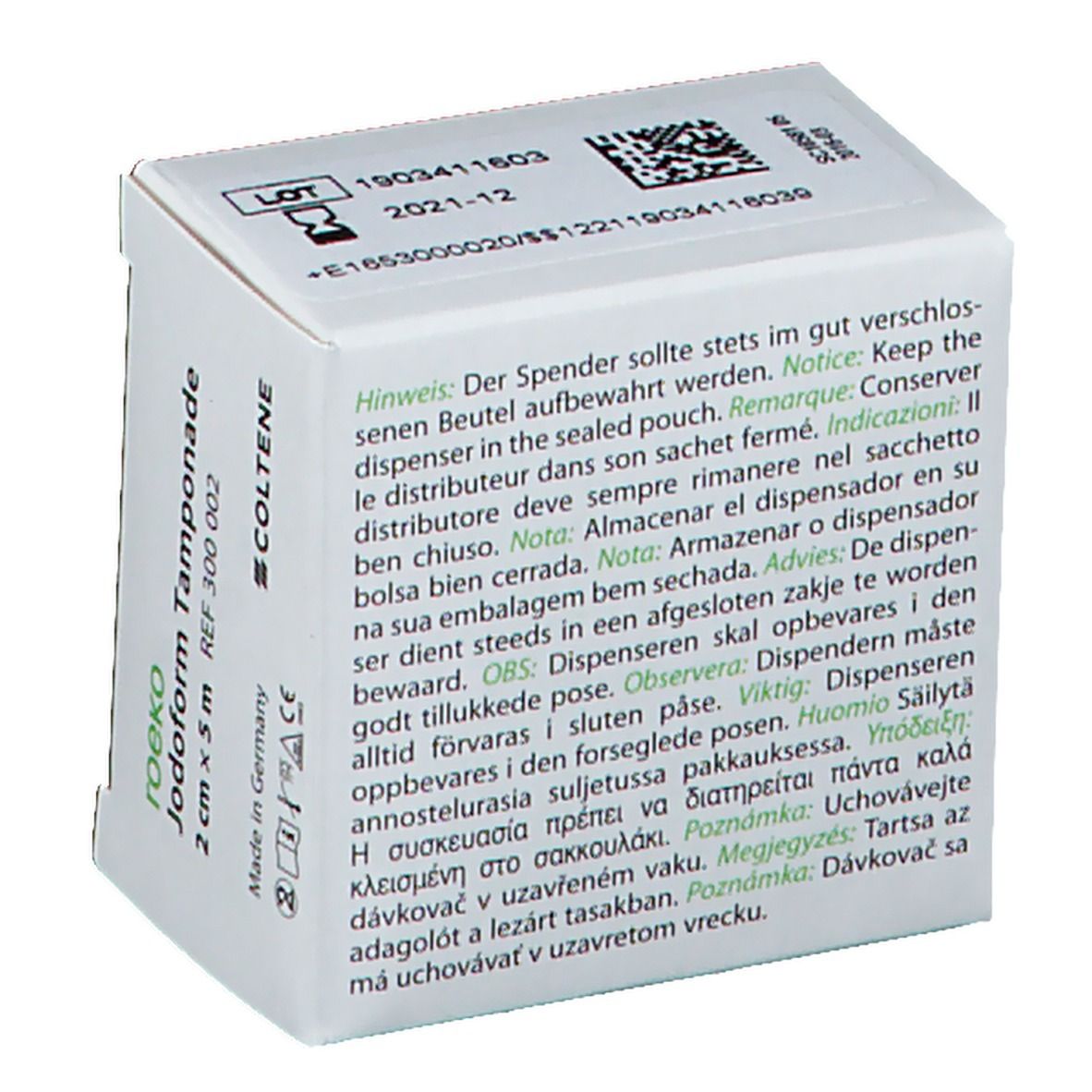 Jodoform Tamponade 2 cm x 5 m