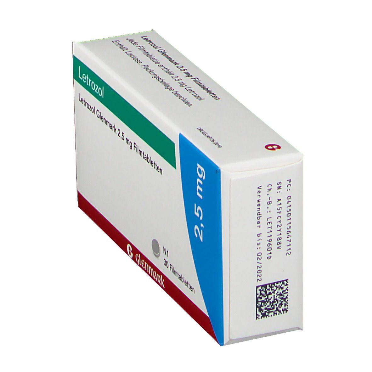 Letrozol Glenmark 2,5 mg Filmtabletten 30 St