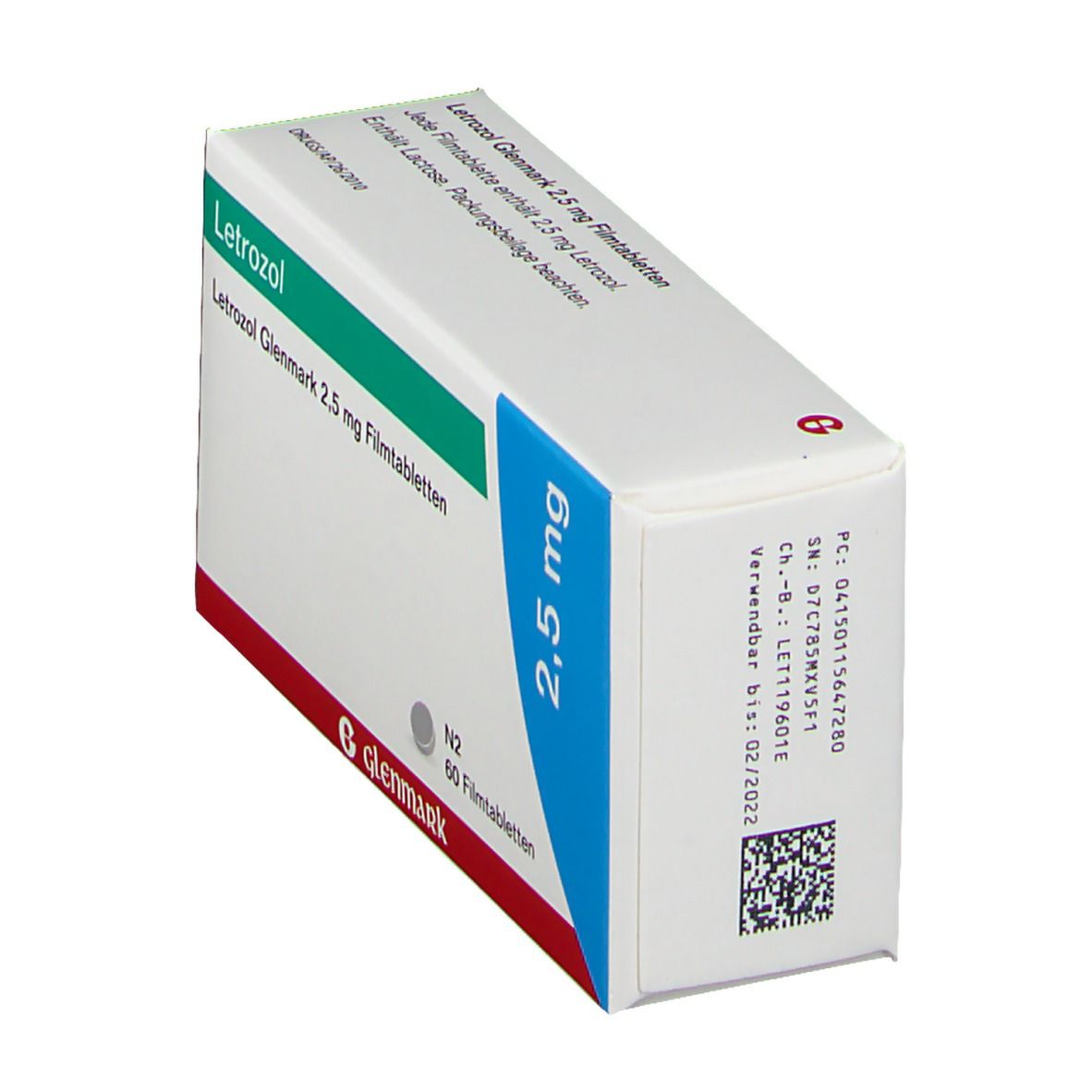 Letrozol Glenmark 2,5 mg Filmtabletten 60 St