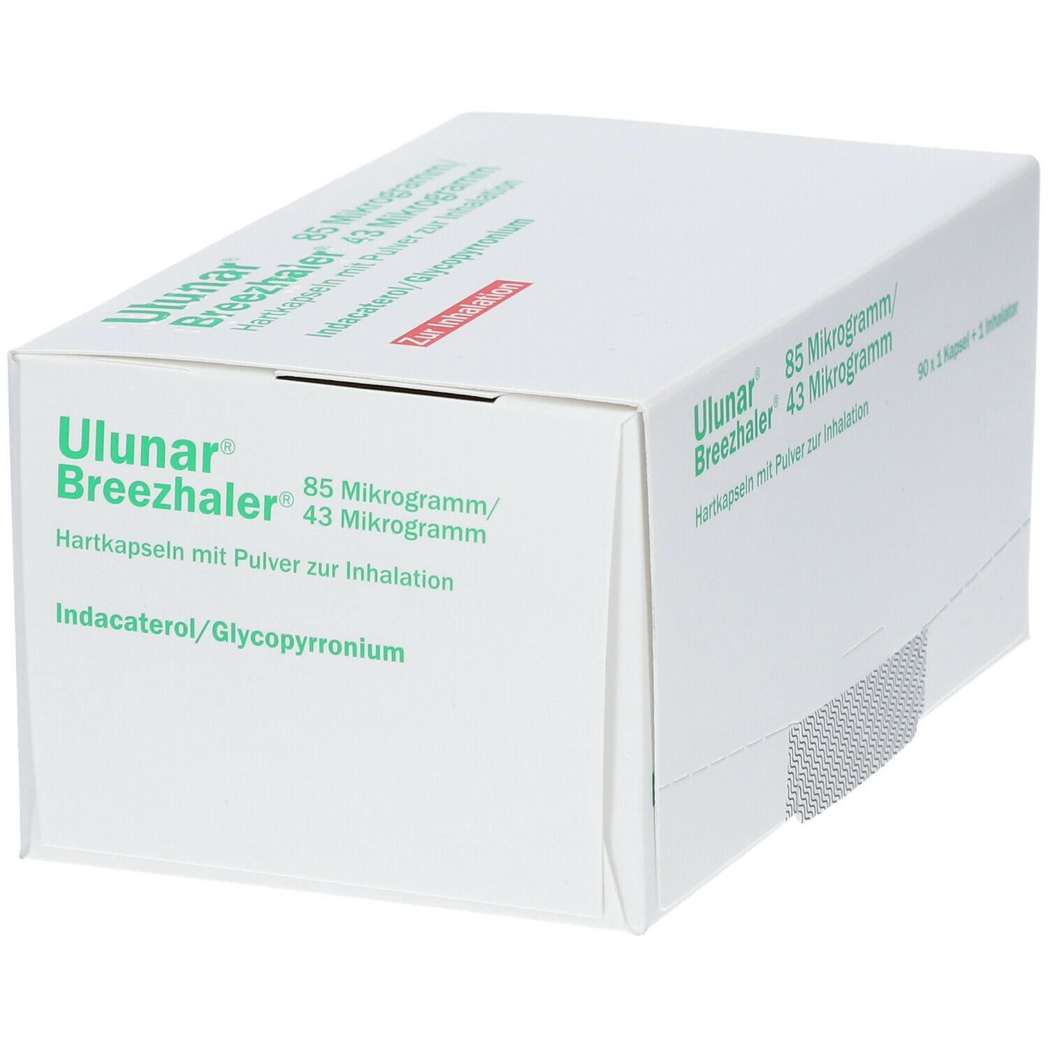 Ulunar Breezhaler 85 µg/43 µg Hartkps.m.Plv.z.Inh. 90 St Hartkapseln mit Pulver zur Inhalation