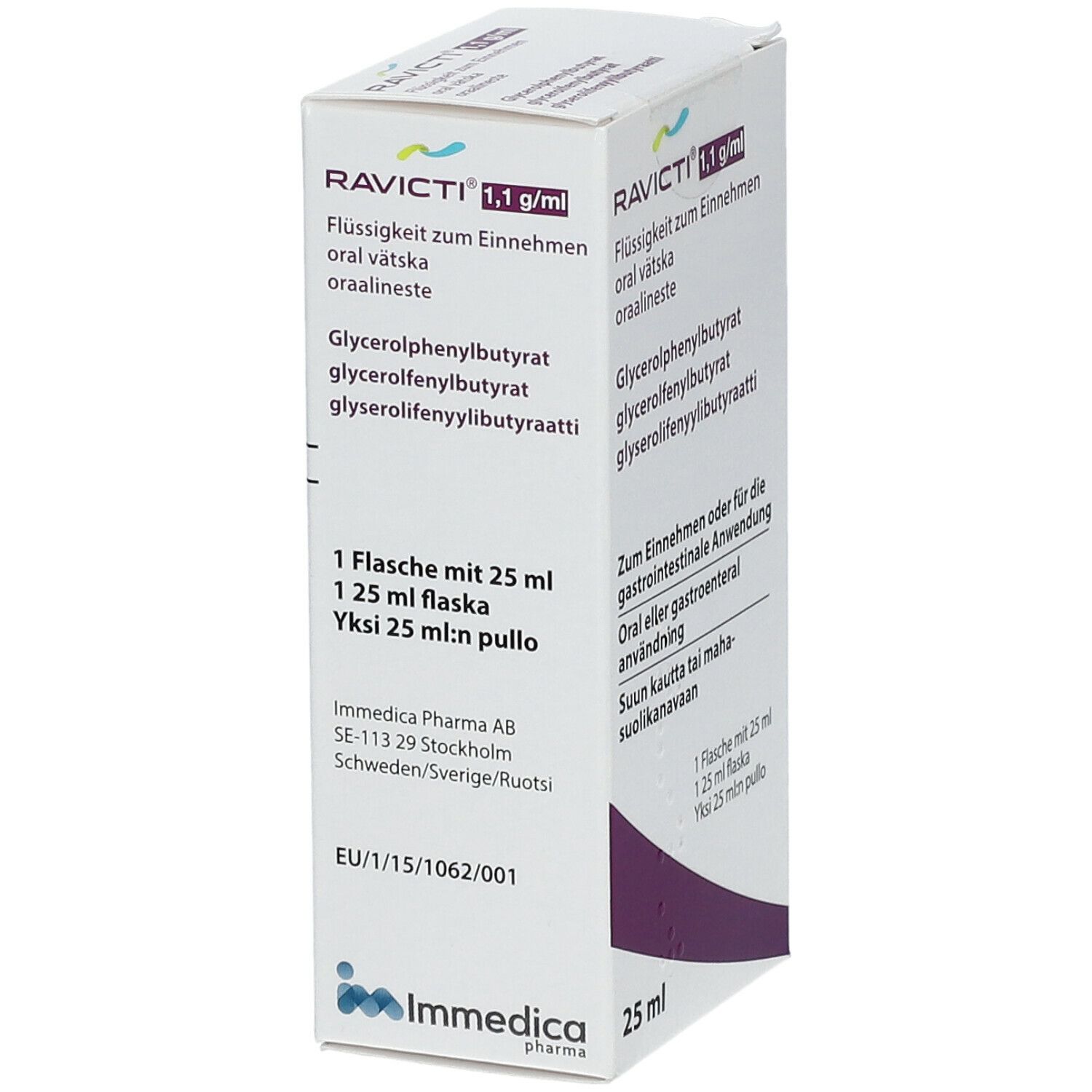 Ravicti 1,1 g/ml 25ml + Adapter f.EXACTA Med Disp. 1x25 ml Flüssigkeit zum Einnehmen