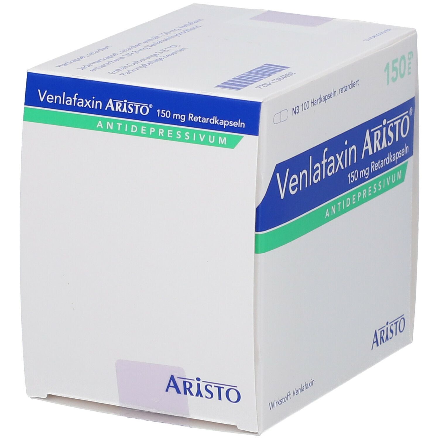 Venlafaxin Aristo 150 mg Retardkapseln 100 St Retard-Kapseln