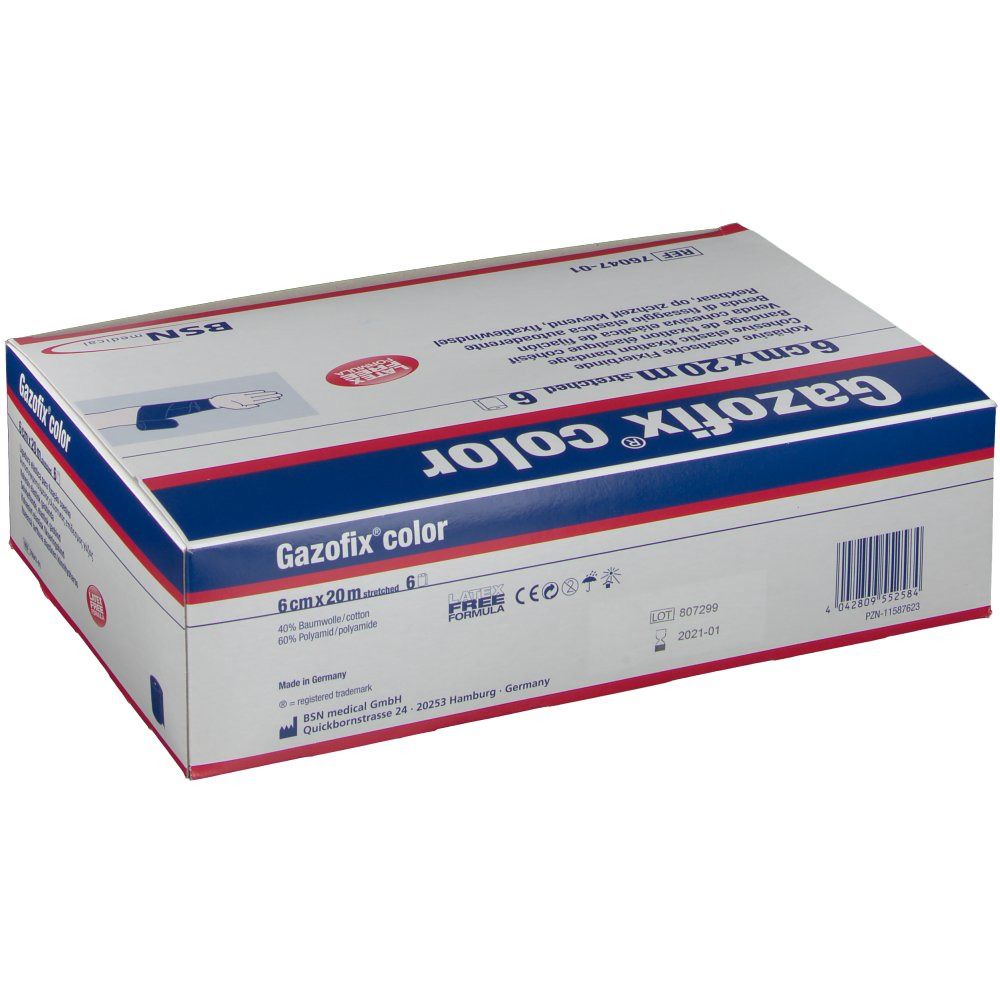 Gazofix® color 6 cm x 20 m blau