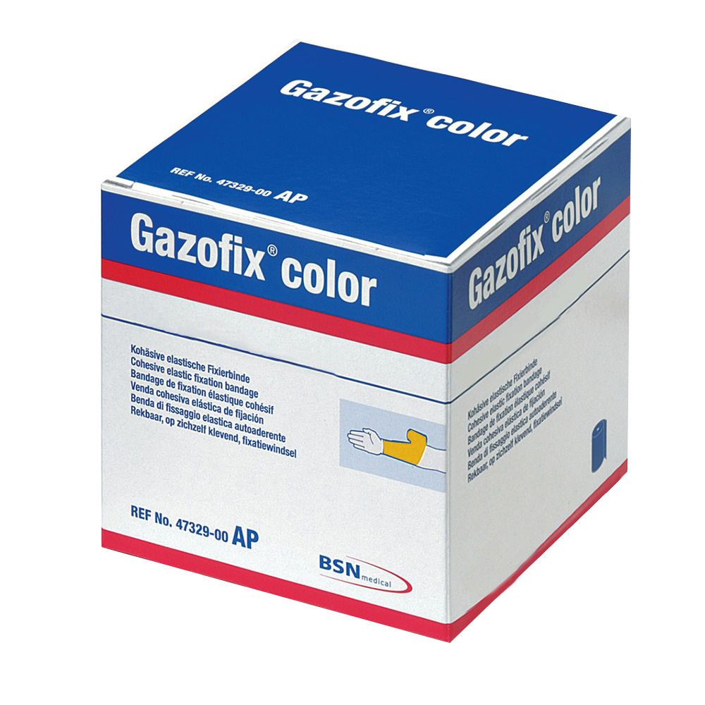 Gazofix® color kohäsiv 8 cm x 20 m gelb