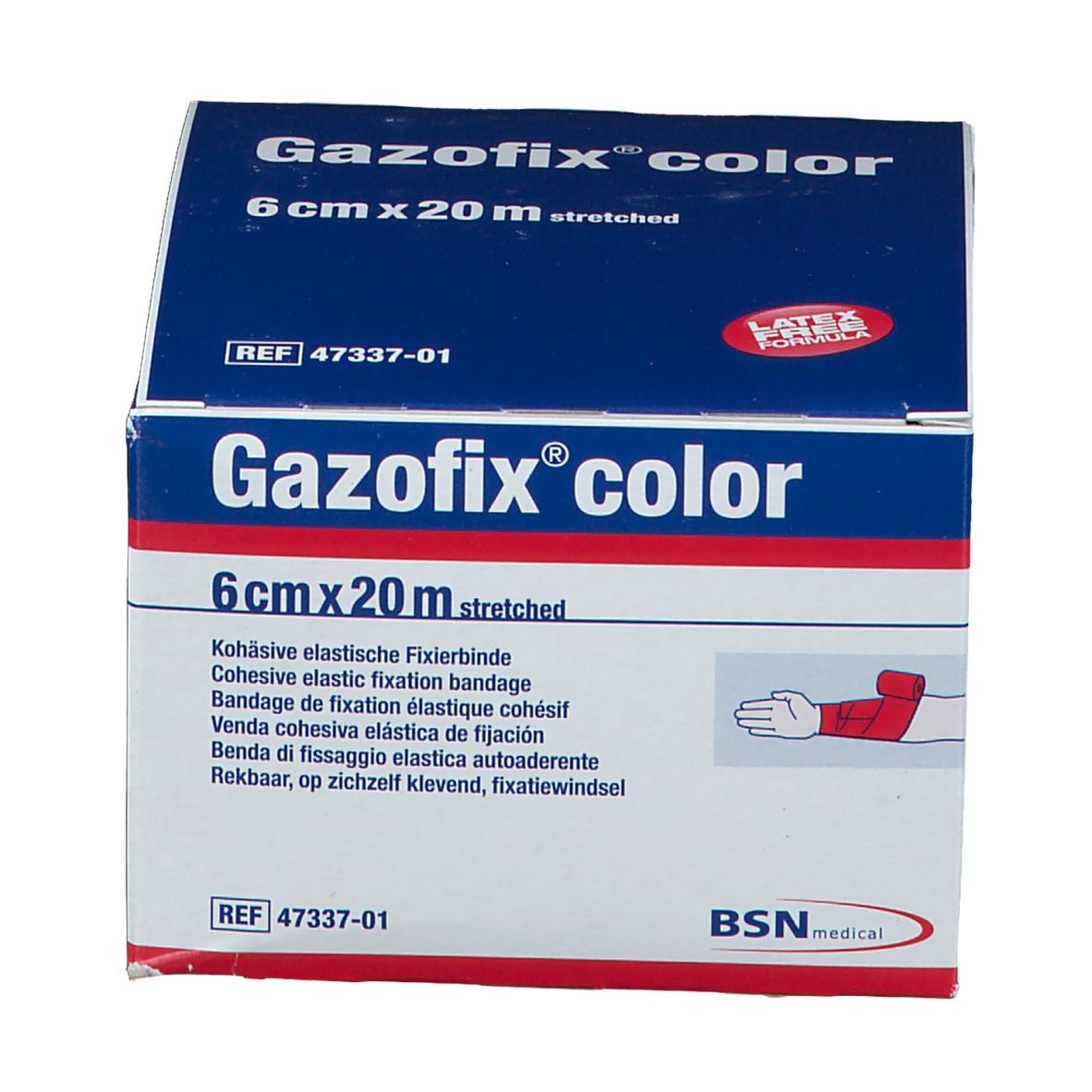 Gazofix® color 6 cm x 20 m pink