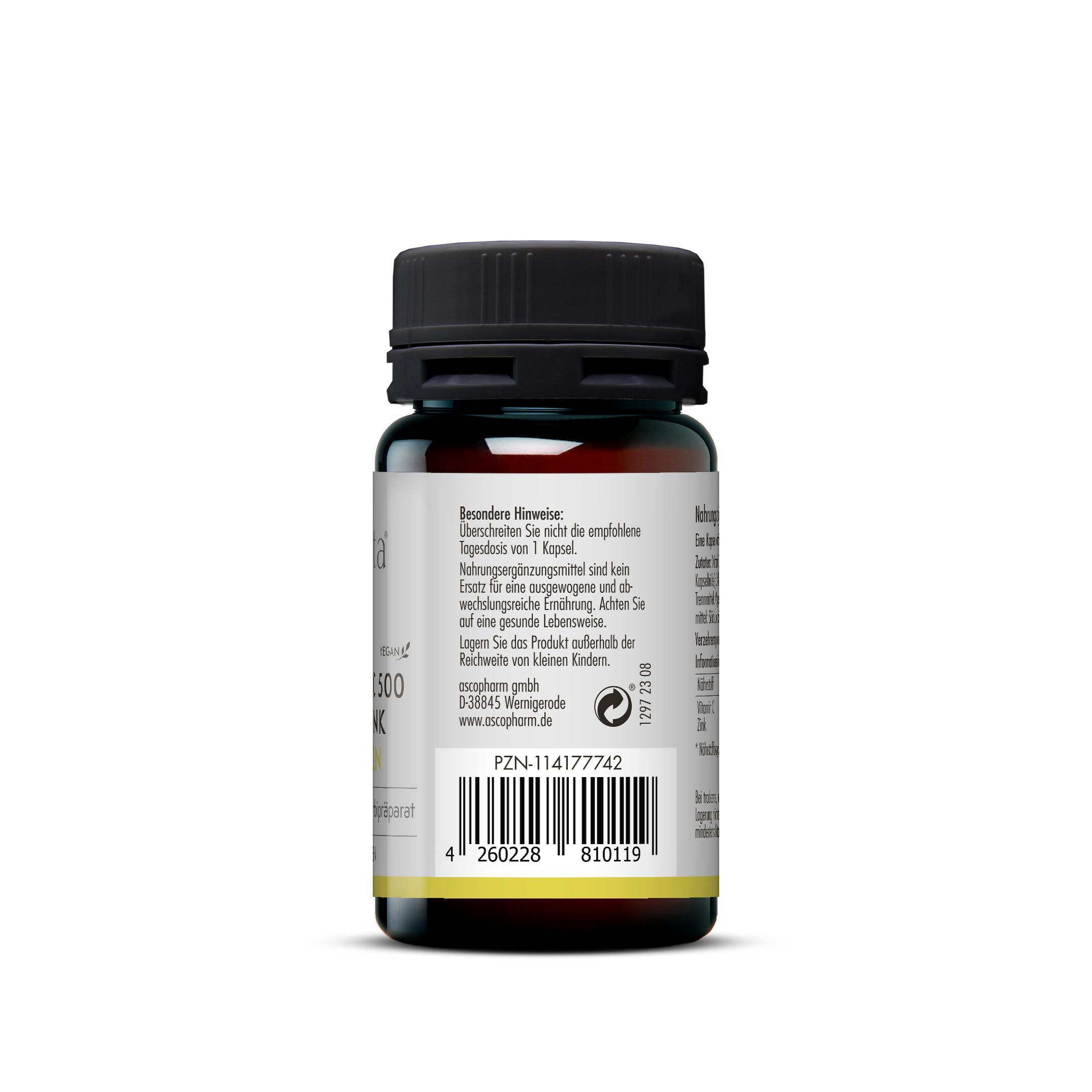 sovita Vitamin C 500 Plus Zink Kapseln