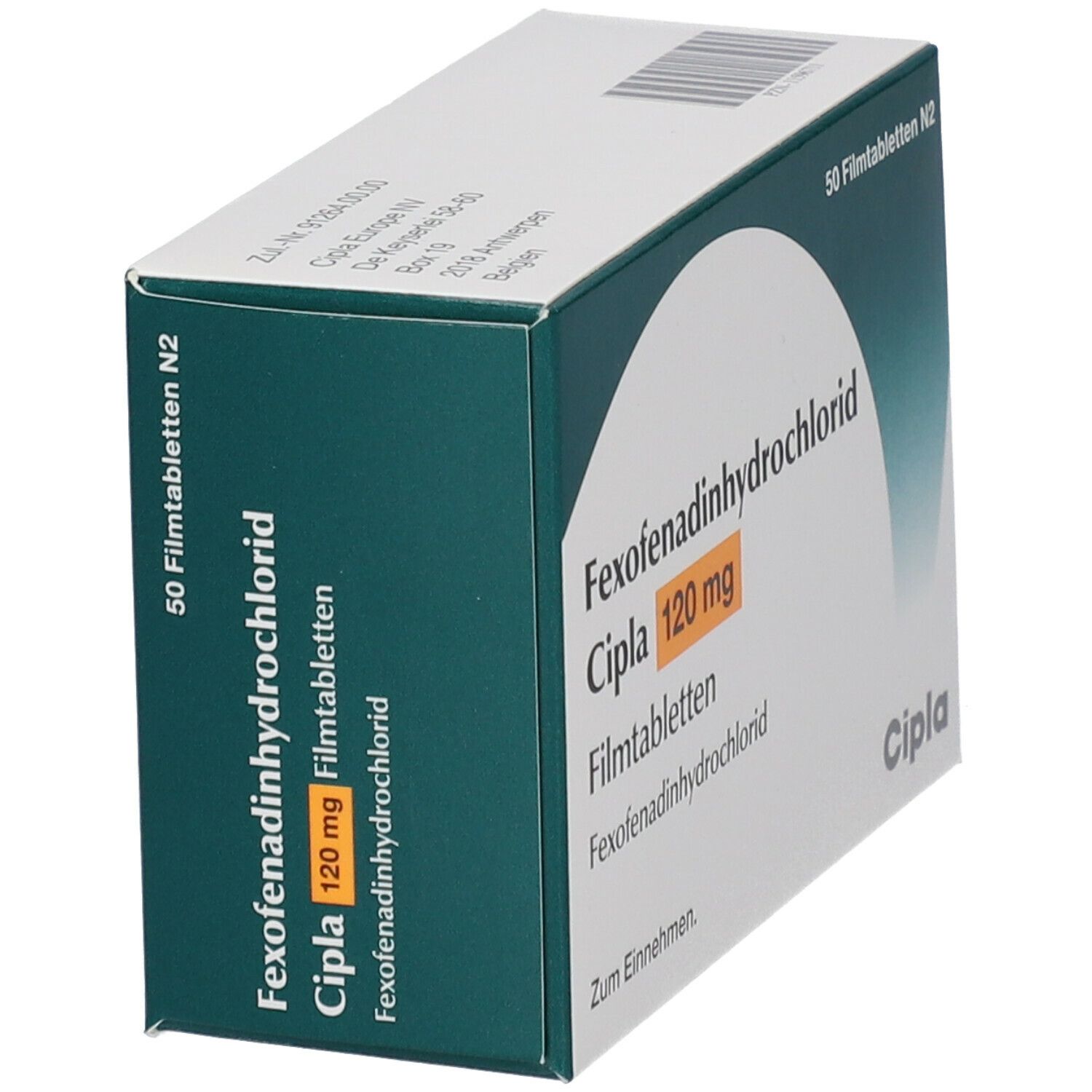 Fexofenadinhydrochlorid Cipla 120 mg