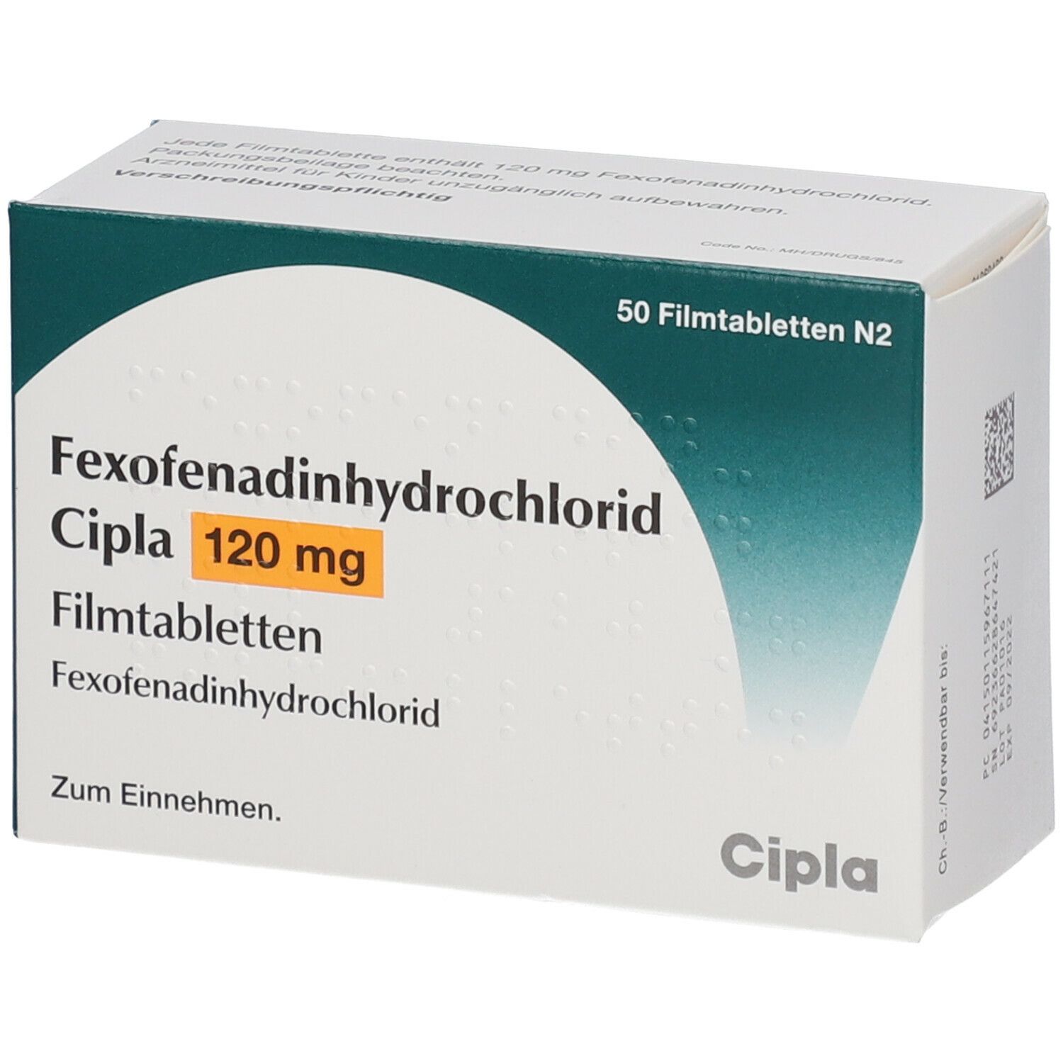 Fexofenadinhydrochlorid Cipla 120 mg