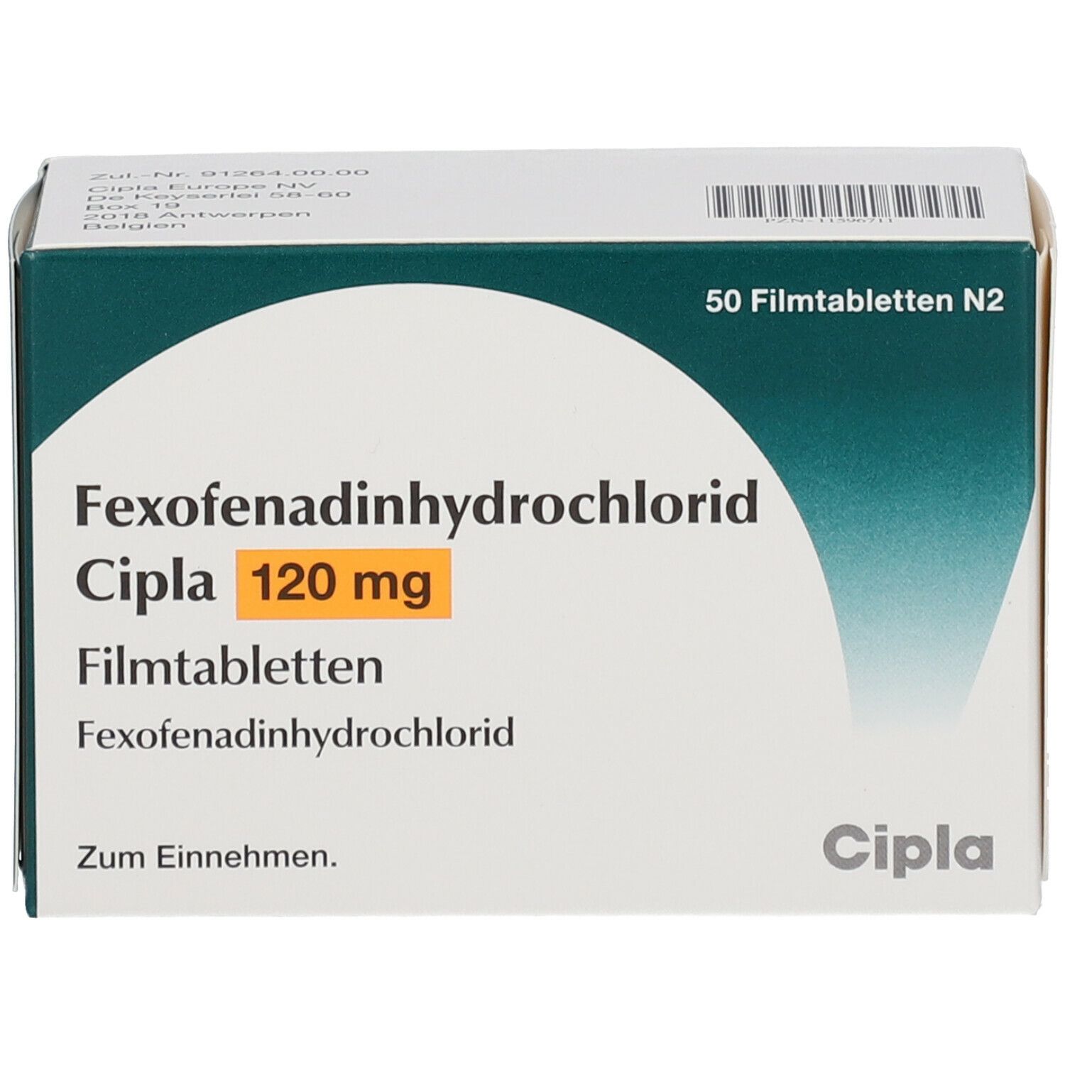 Fexofenadinhydrochlorid Cipla 120 mg