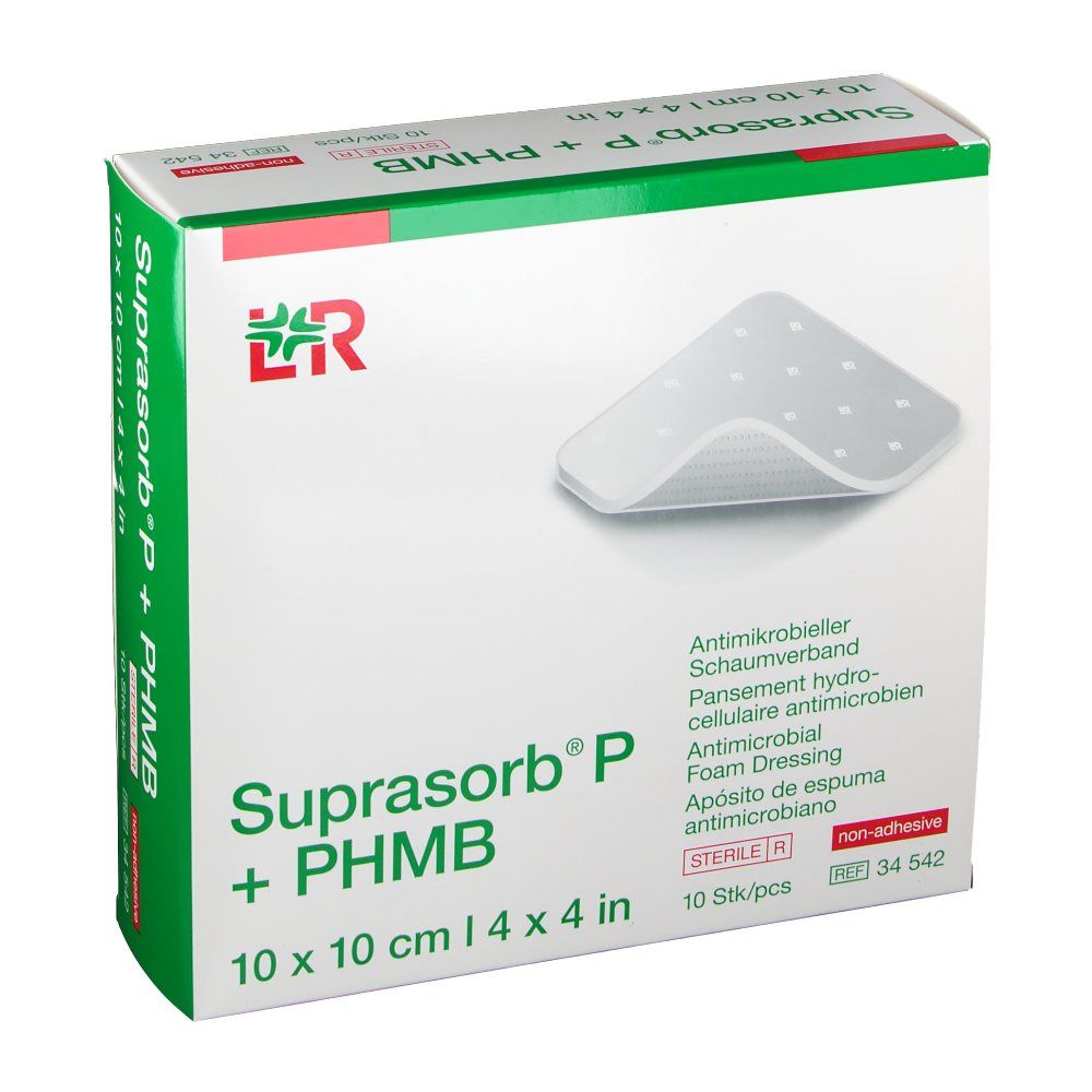 Suprasorb P PHMB Schaumverband 10x10 Cm 10 St Shop Apotheke