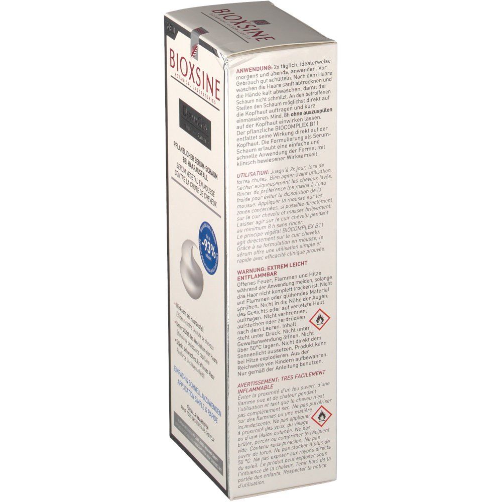 BIOXSINE DermaGen Serum-Schaum bei Haarausfall