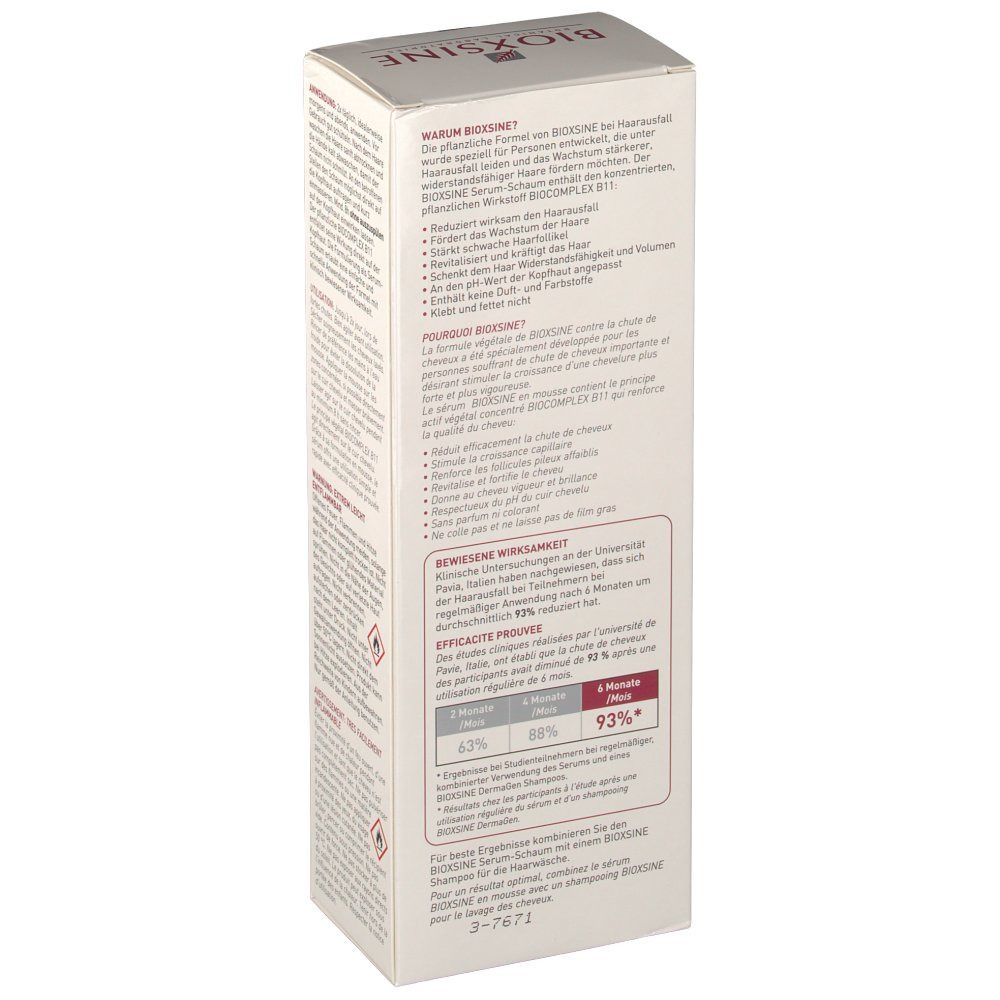 BIOXSINE DermaGen Serum-Schaum bei Haarausfall