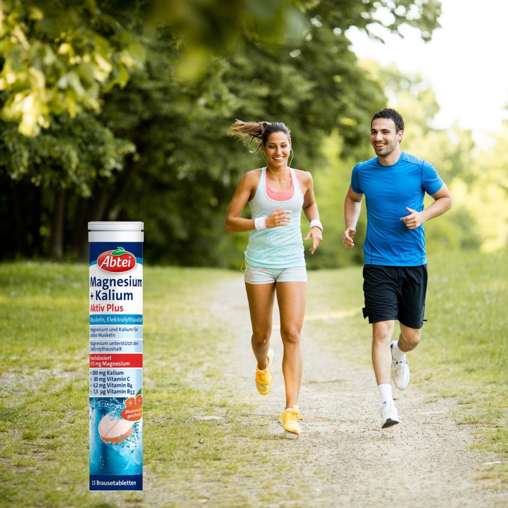 Abtei Magnesium + Kalium Aktiv Plus Brause