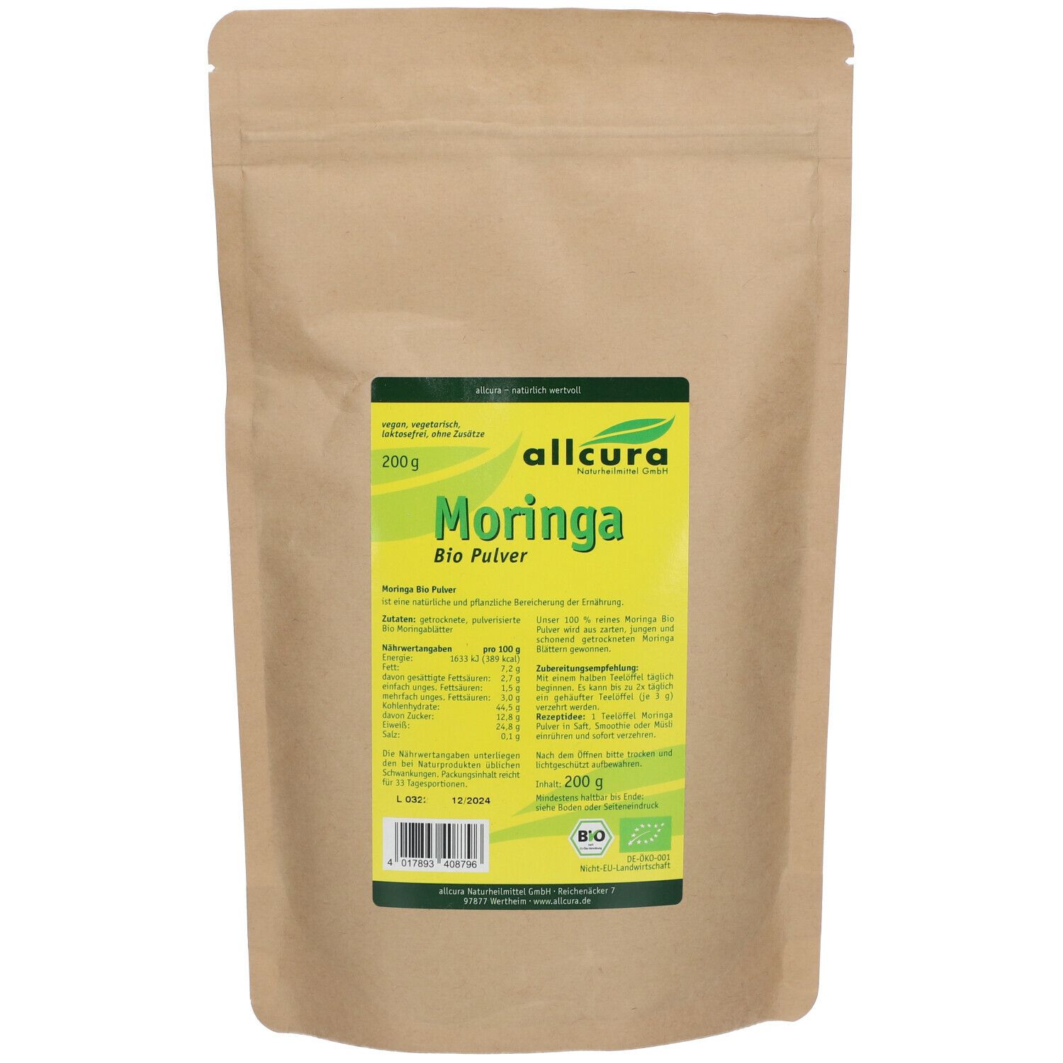 Moringa Bio Pulver