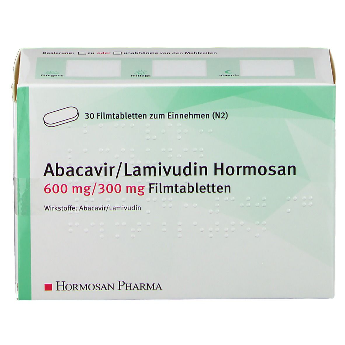 Abacavir/Lamivudin Hormosan 600 mg/300 mg