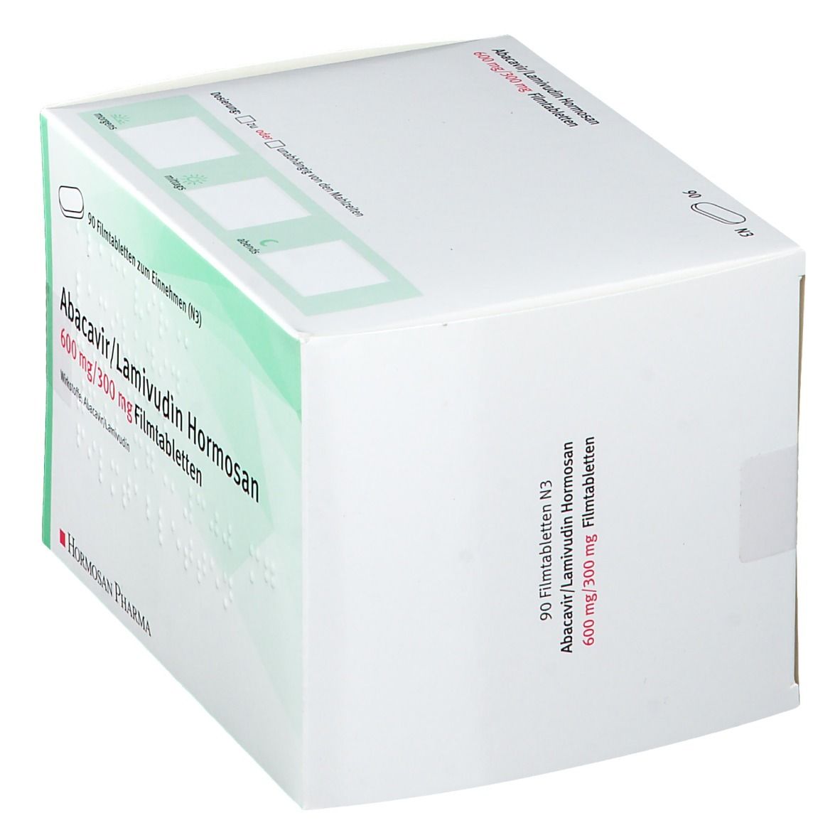 ABACAVIR/Lamivudin Hormosan 600 mg/300 mg Filmtab. 90 St Filmtabletten