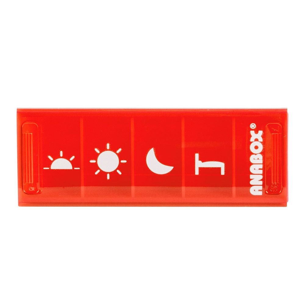 ANABOX® Tagesbox Bunt mit Piktogrammen (Farbe nicht frei wählbar)