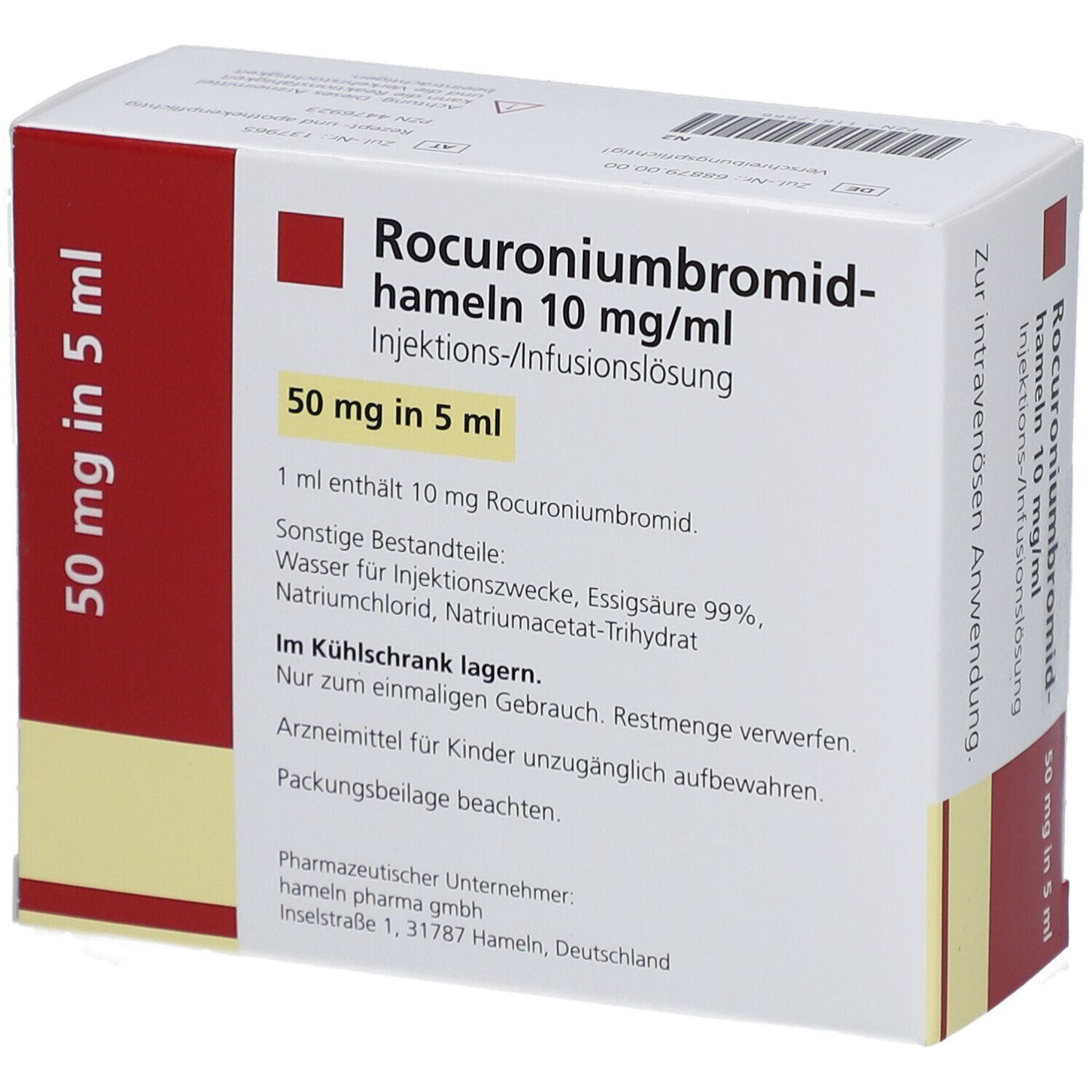 ROCURONIUMBROMID-hameln 10 mg/ml Inj./Inf.L.Amp.
