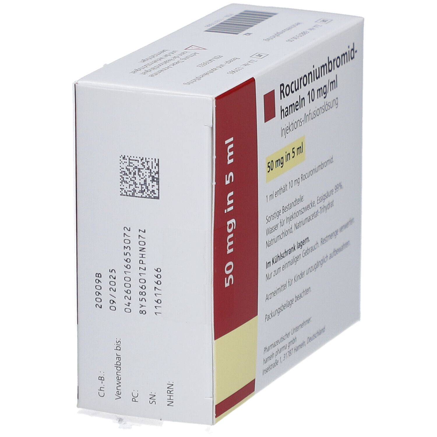 ROCURONIUMBROMID-hameln 10 mg/ml Inj./Inf.L.Amp.