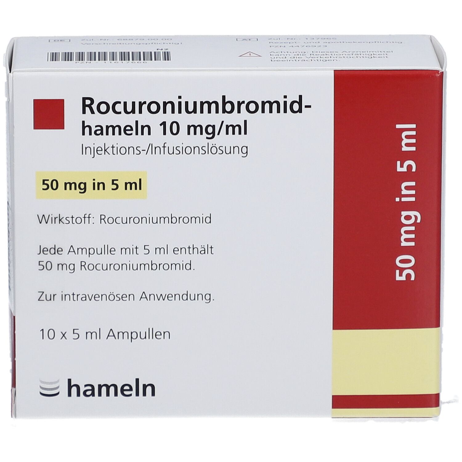 ROCURONIUMBROMID-hameln 10 mg/ml Inj./Inf.L.Amp.