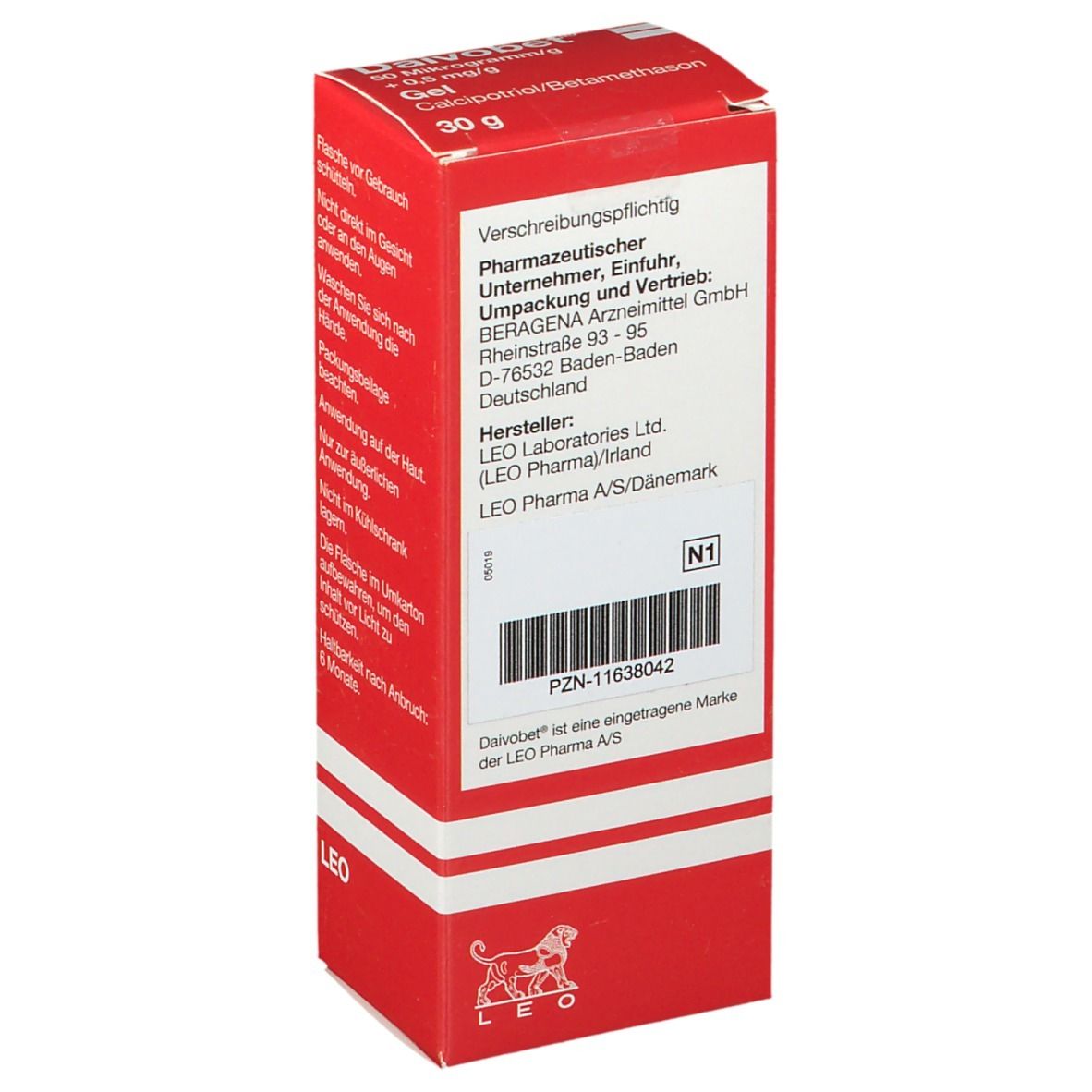 Daivobet® 30 µg/g + 0,5 mg/g Gel