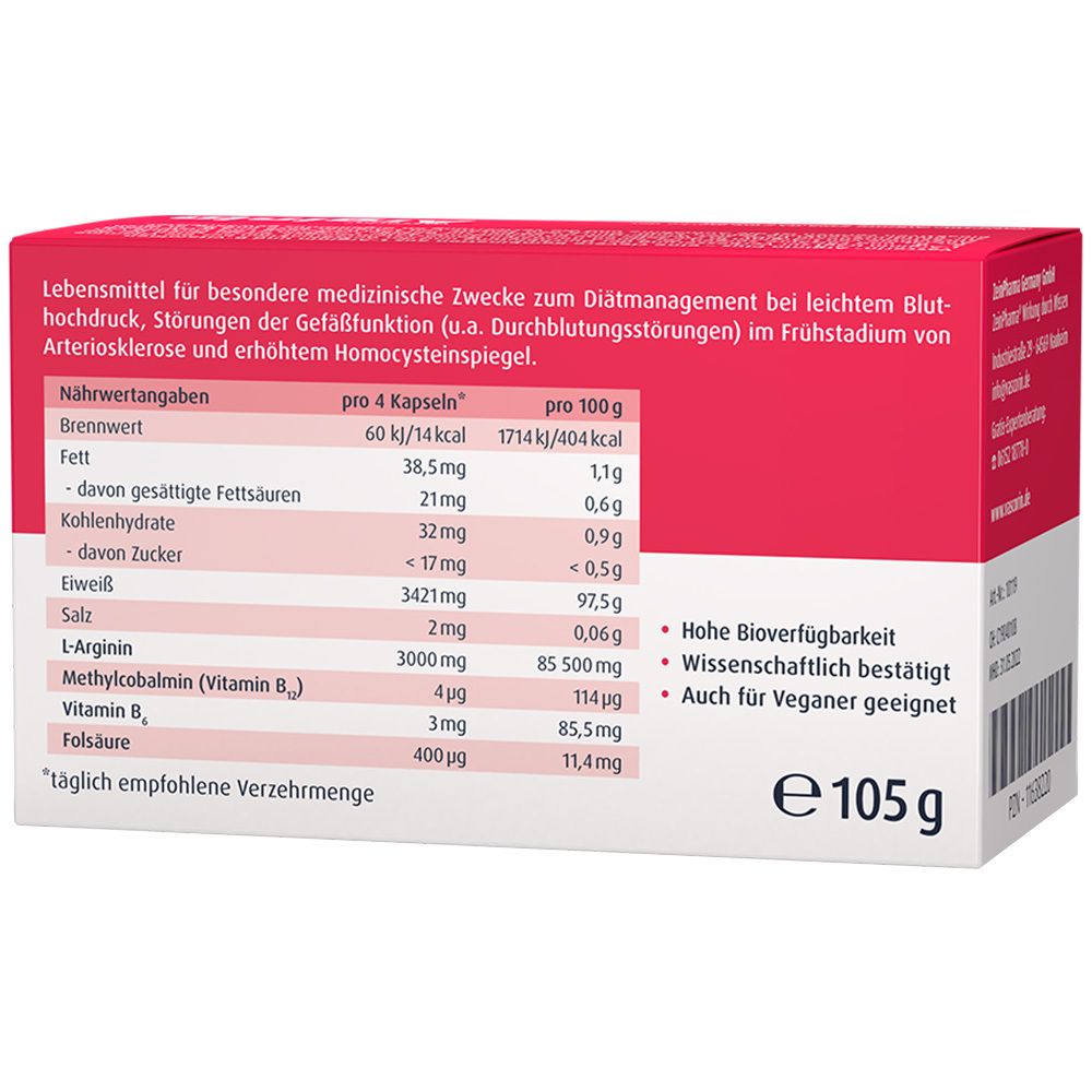ZeinPharma® Vascorin® Arginin Plus
