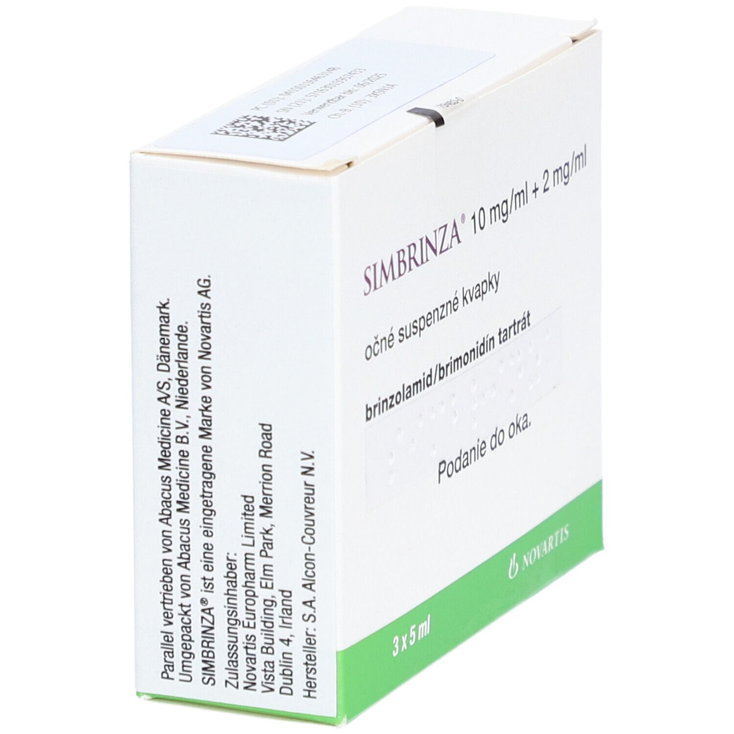 Simbrinza 10 mg/ml + 2 Augentropfensusp. 3x5 ml Augentropfen