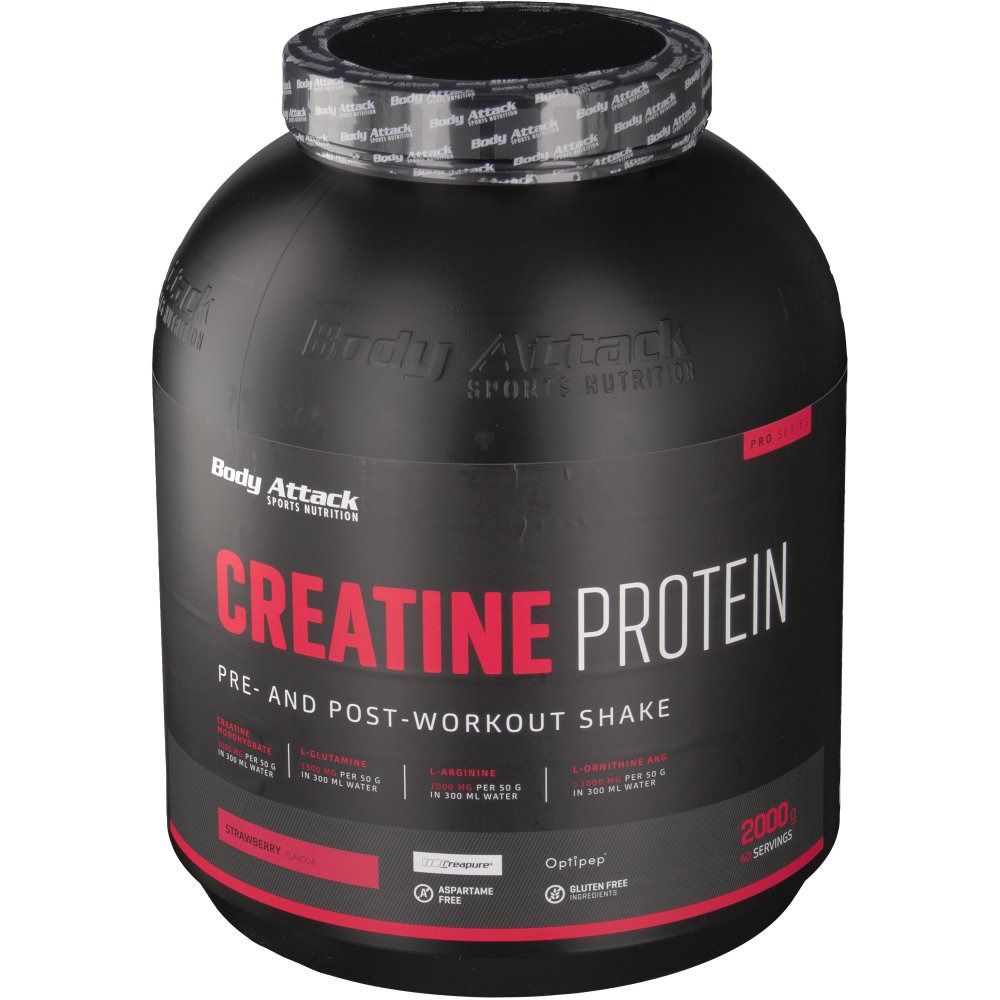 Body Attack creapure® CREATINE PROTEIN Erdbeere