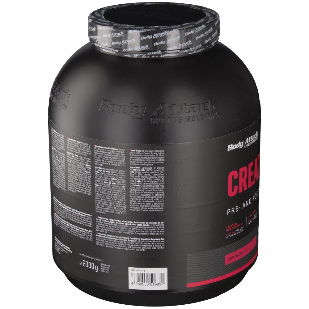 Body Attack creapure® CREATINE PROTEIN Erdbeere