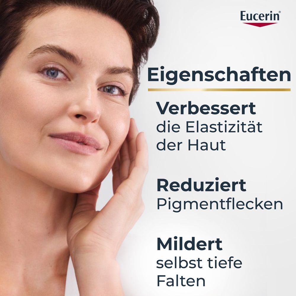 Eucerin® HYALURON-FILLER + ELASTICITY Tagespflege LSF 15 – Gesichtscreme zur Minderung tiefer Falten – Anti-Aging Creme gegen Altersflecken