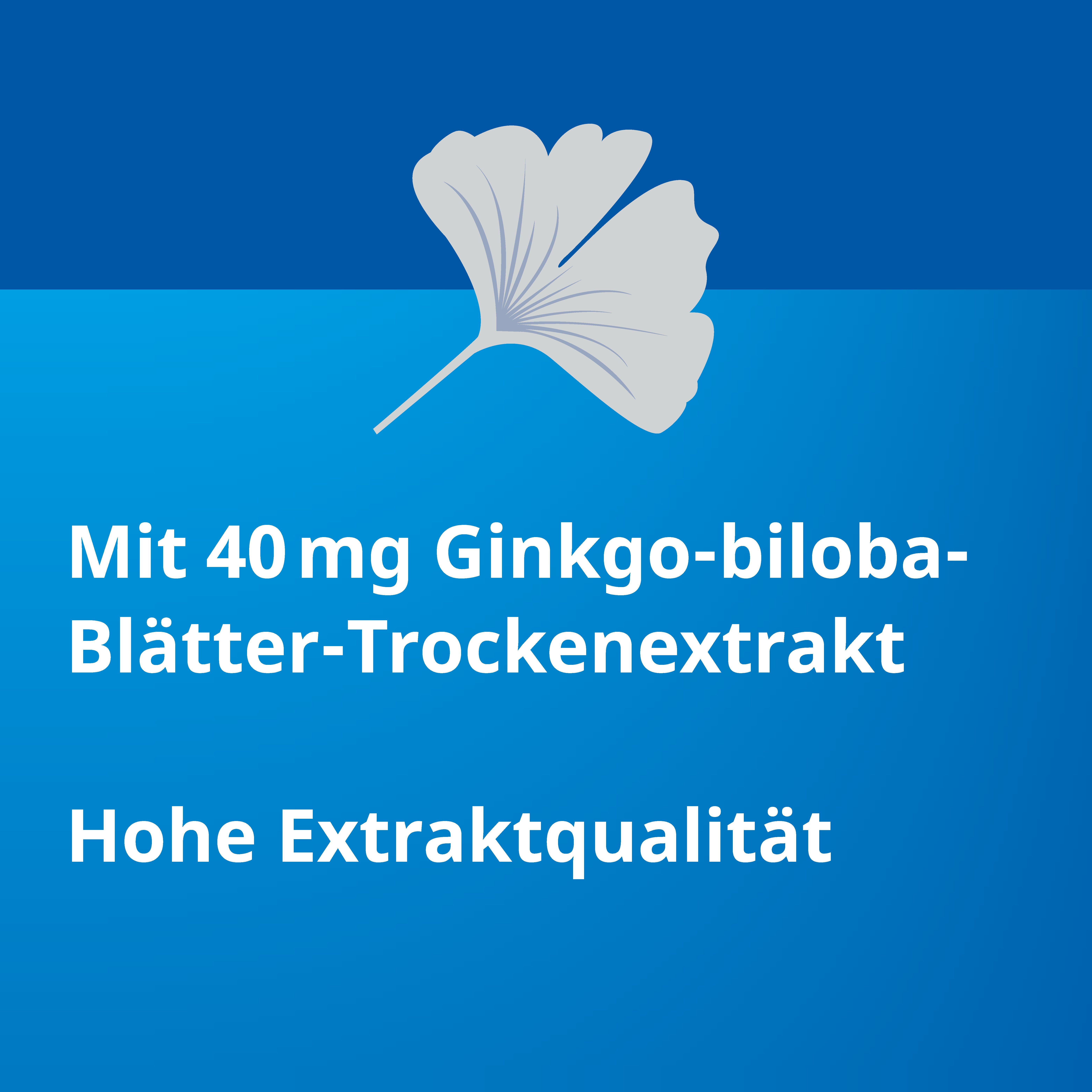 Ginkgo Biloba STADA® 40 mg bei Gedächtnis- und Konzentrationsstörungen